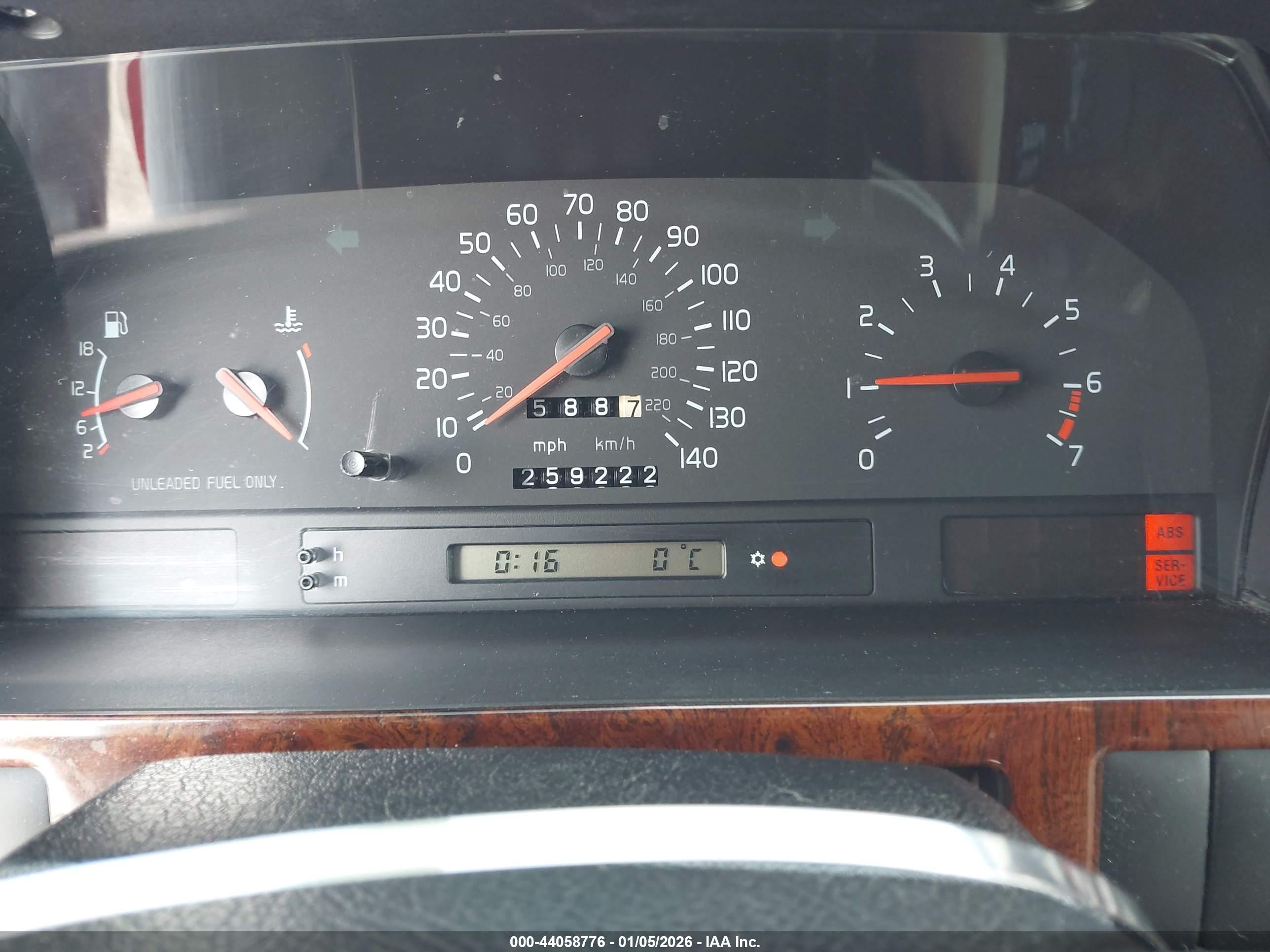 1997 Volvo 850 Gt Red vin: YV1LW5546V2324466