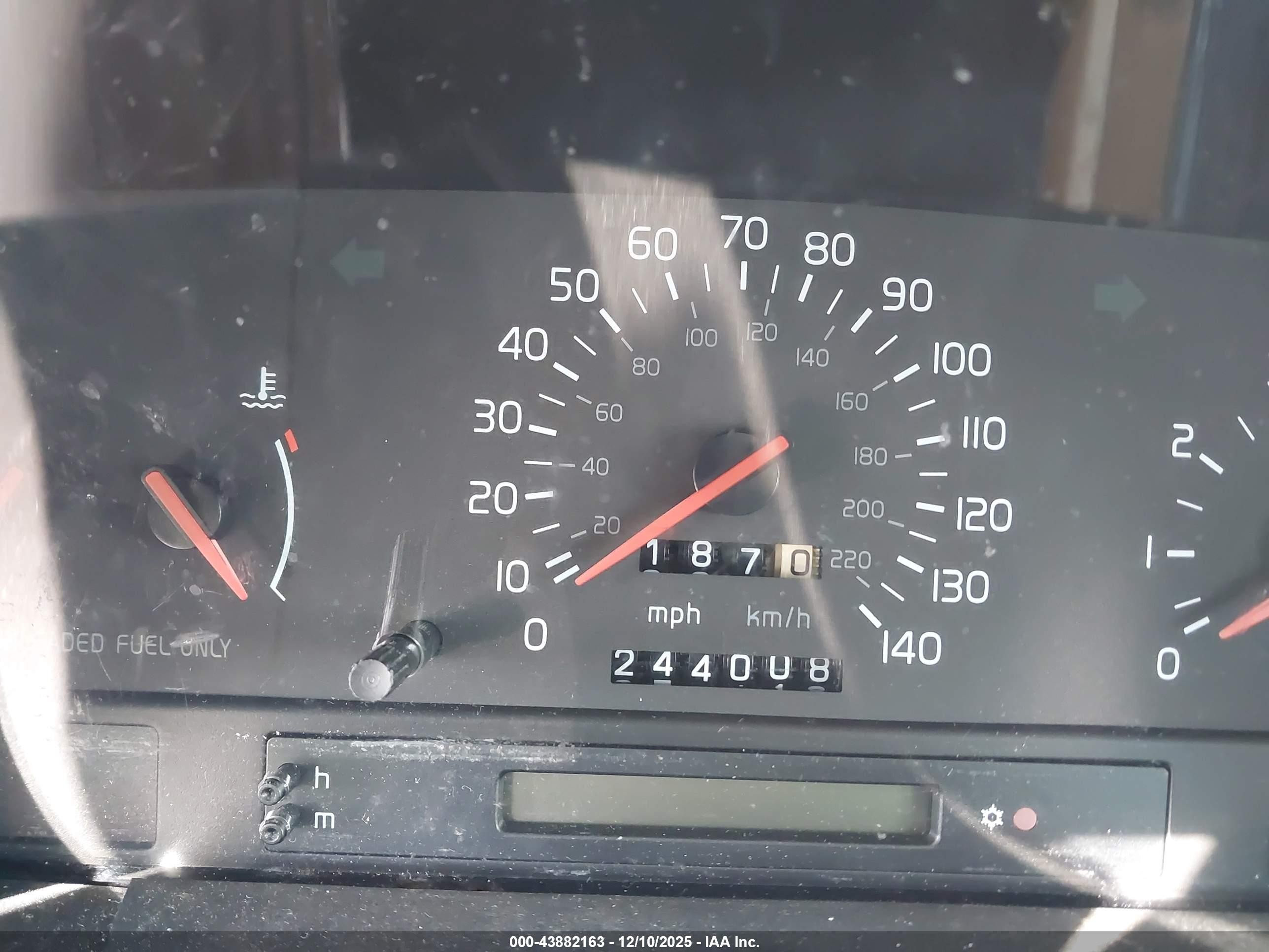 1997 Volvo 850 Gt Red vin: YV1LW5546V2334656