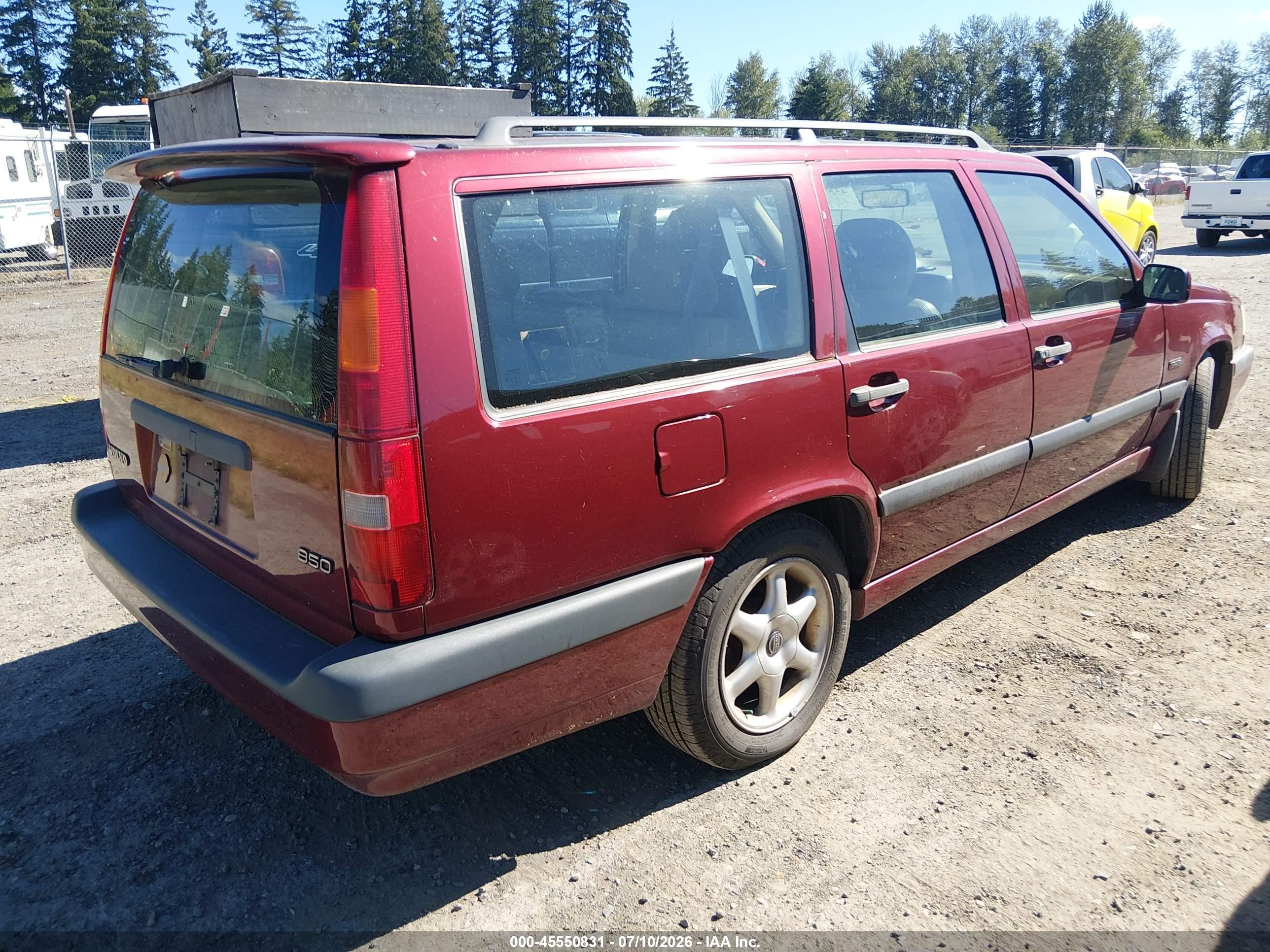 1997 Volvo 850 Gt Red vin: YV1LW554XV2337575