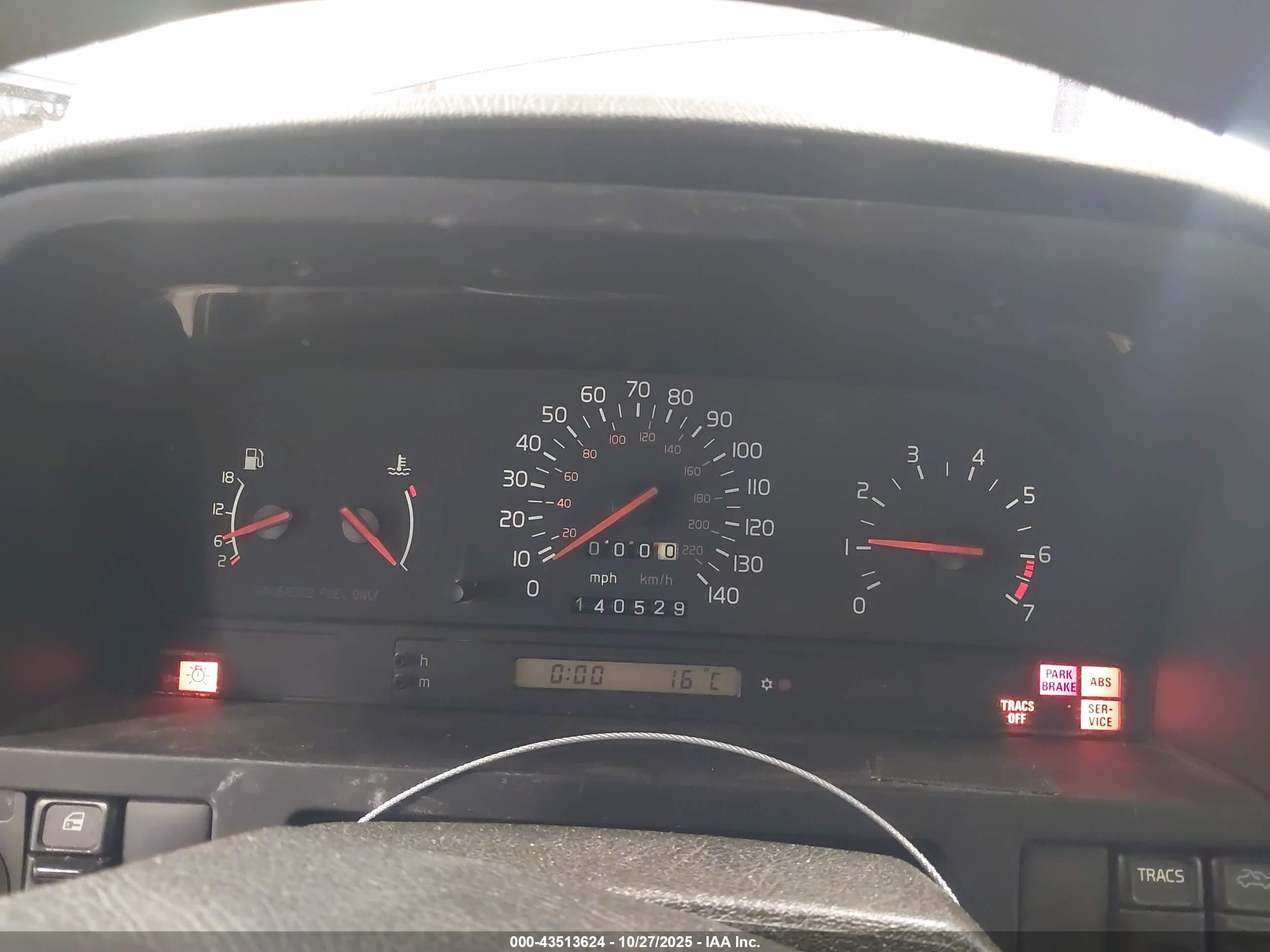 1997 Volvo 850 Glt Silver vin: YV1LW5644V2319586