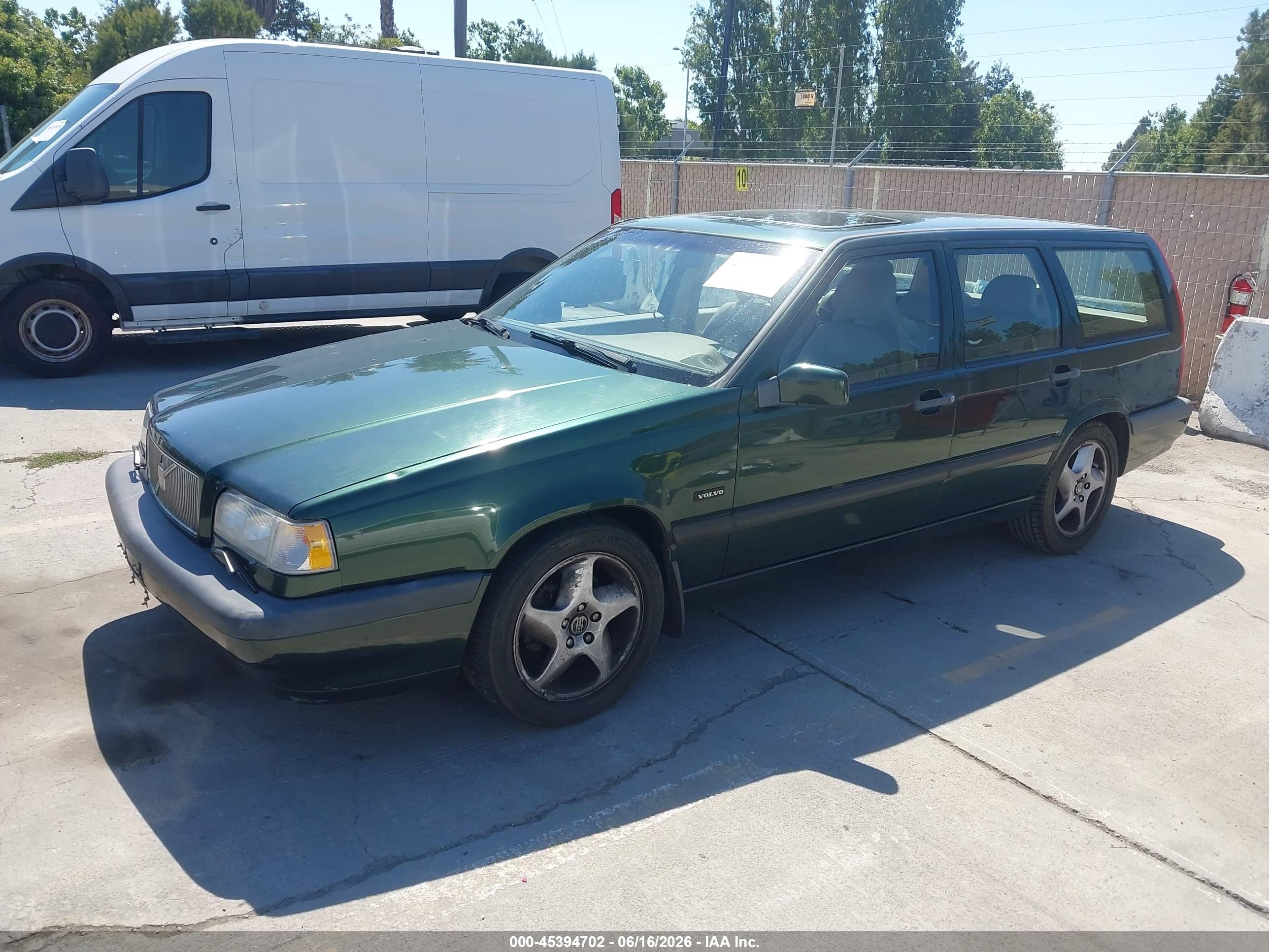 1996 Volvo 850   Green vin: YV1LW5724T2226884