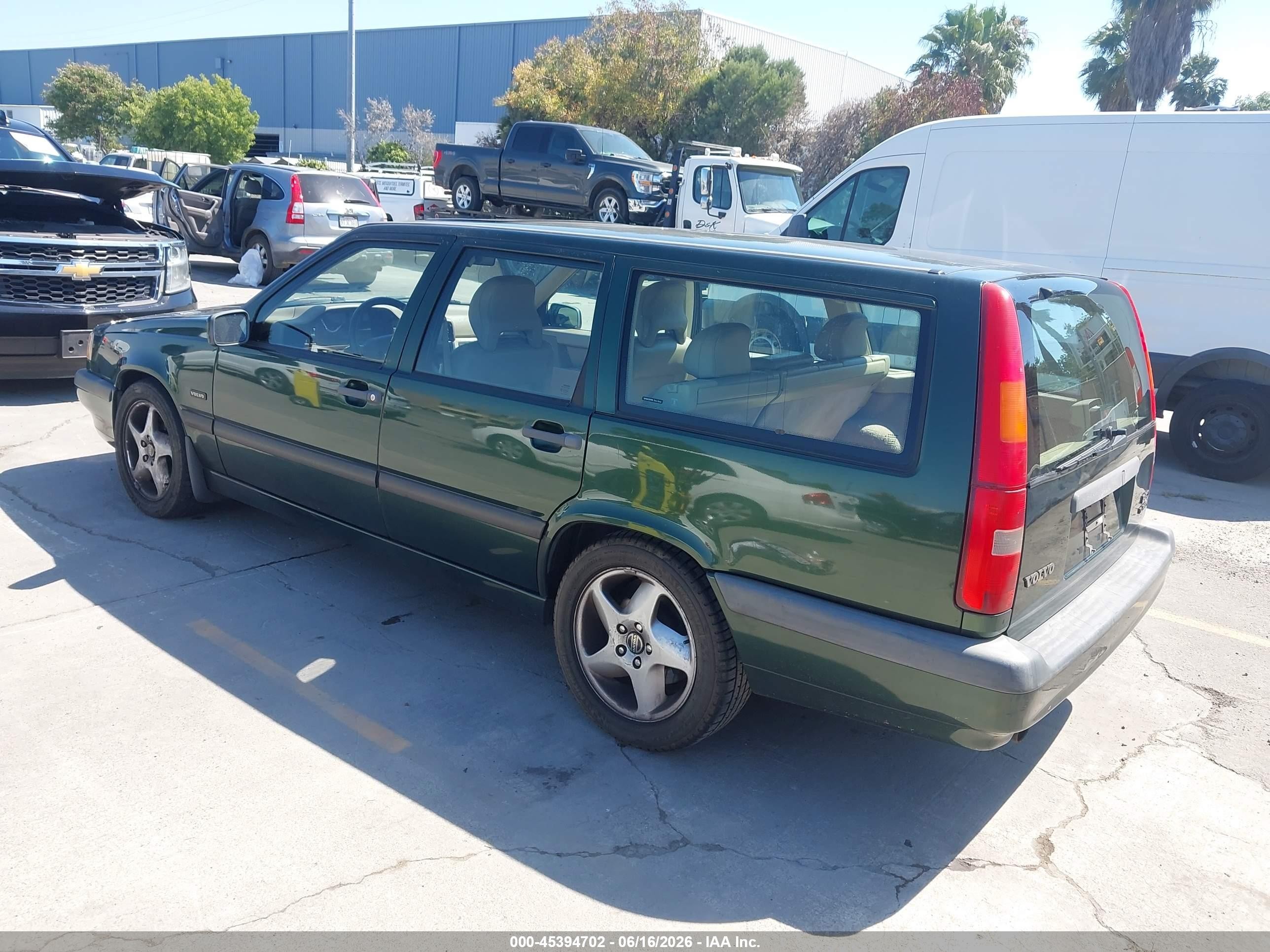 1996 Volvo 850   Green vin: YV1LW5724T2226884