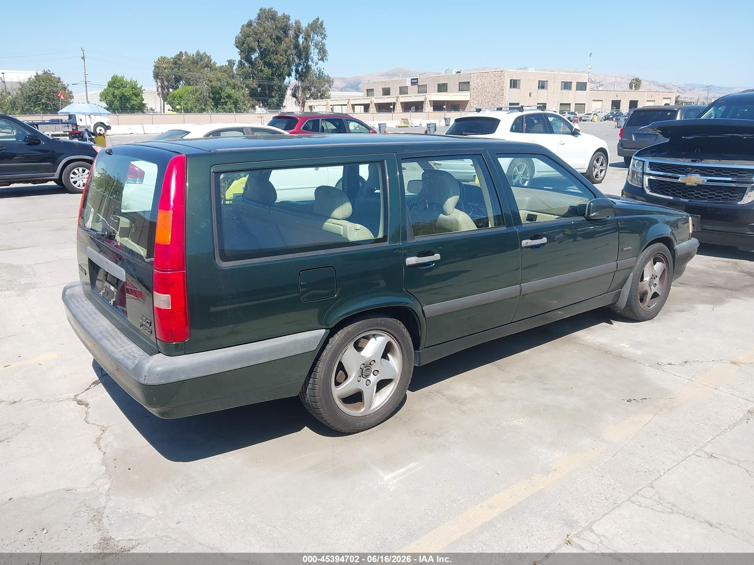 1996 Volvo 850   Green vin: YV1LW5724T2226884
