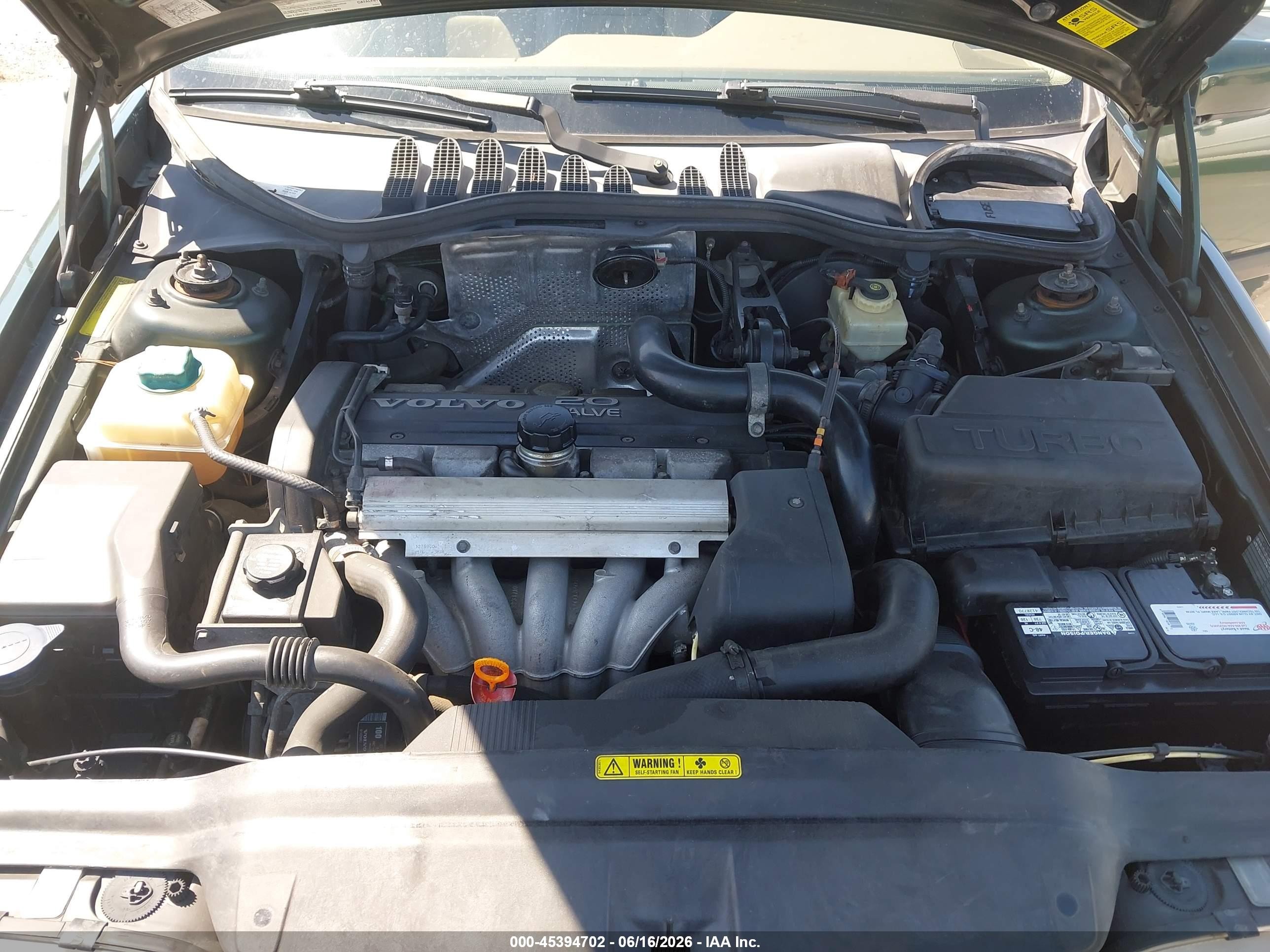 1996 Volvo 850   Green vin: YV1LW5724T2226884