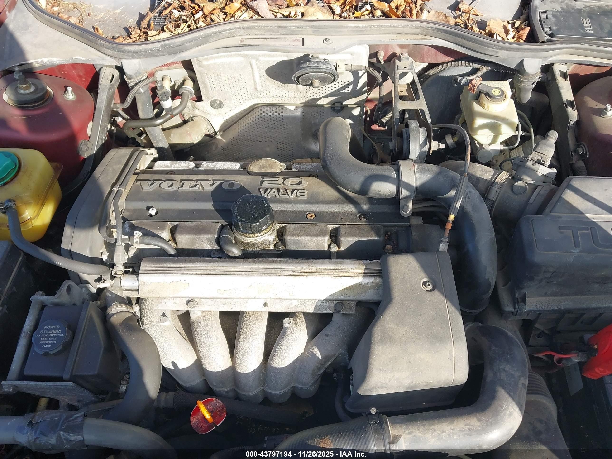 1997 Volvo 850 T5 Burgundy vin: YV1LW5728V2308040
