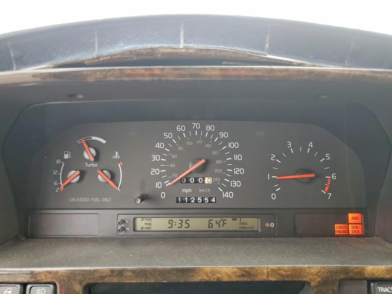 1996 Volvo 850 R Red vin: YV1LW5826T2225573