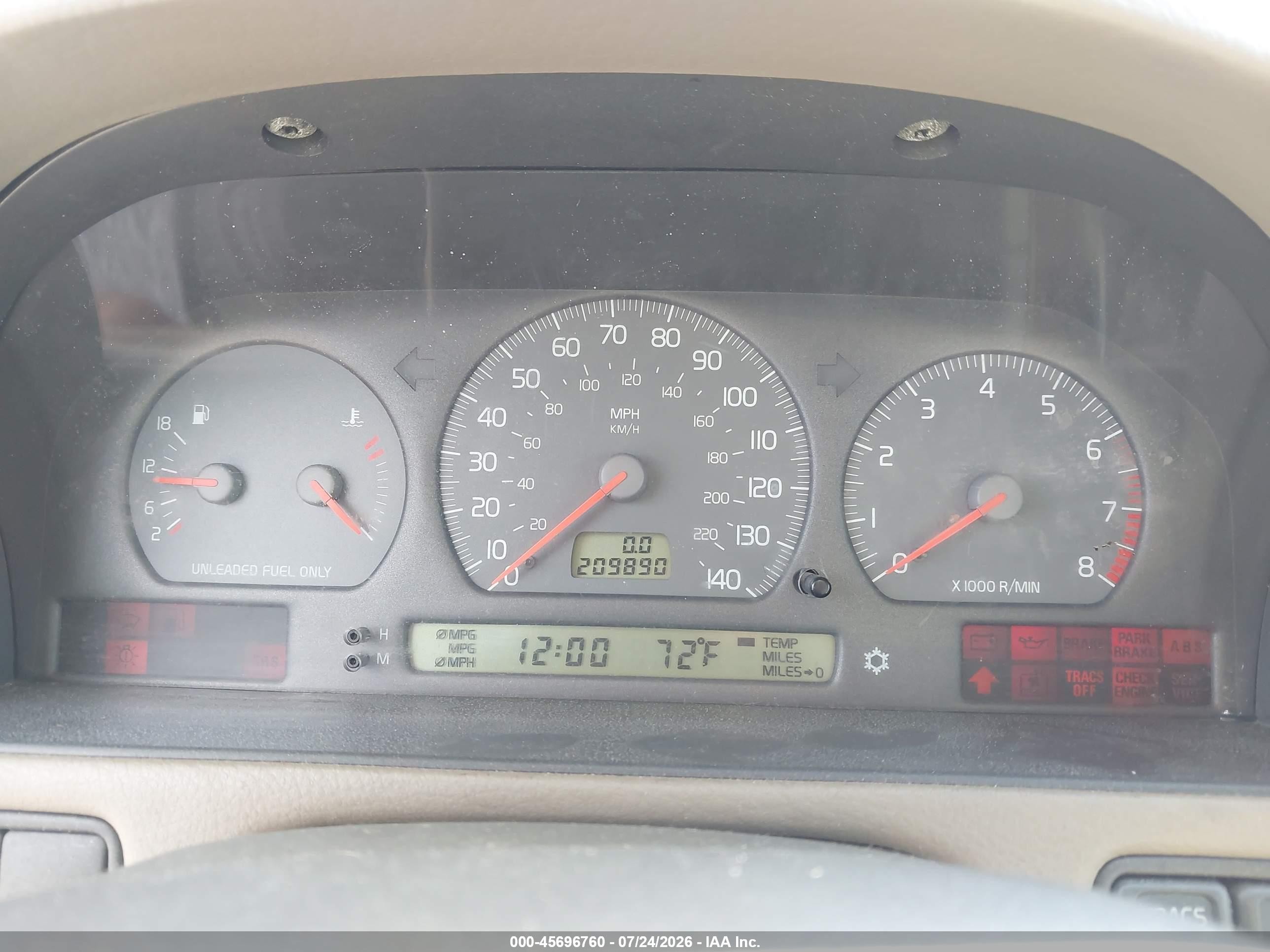1998 Volvo V70 Awd Dark Blue vin: YV1LZ564XW2440440