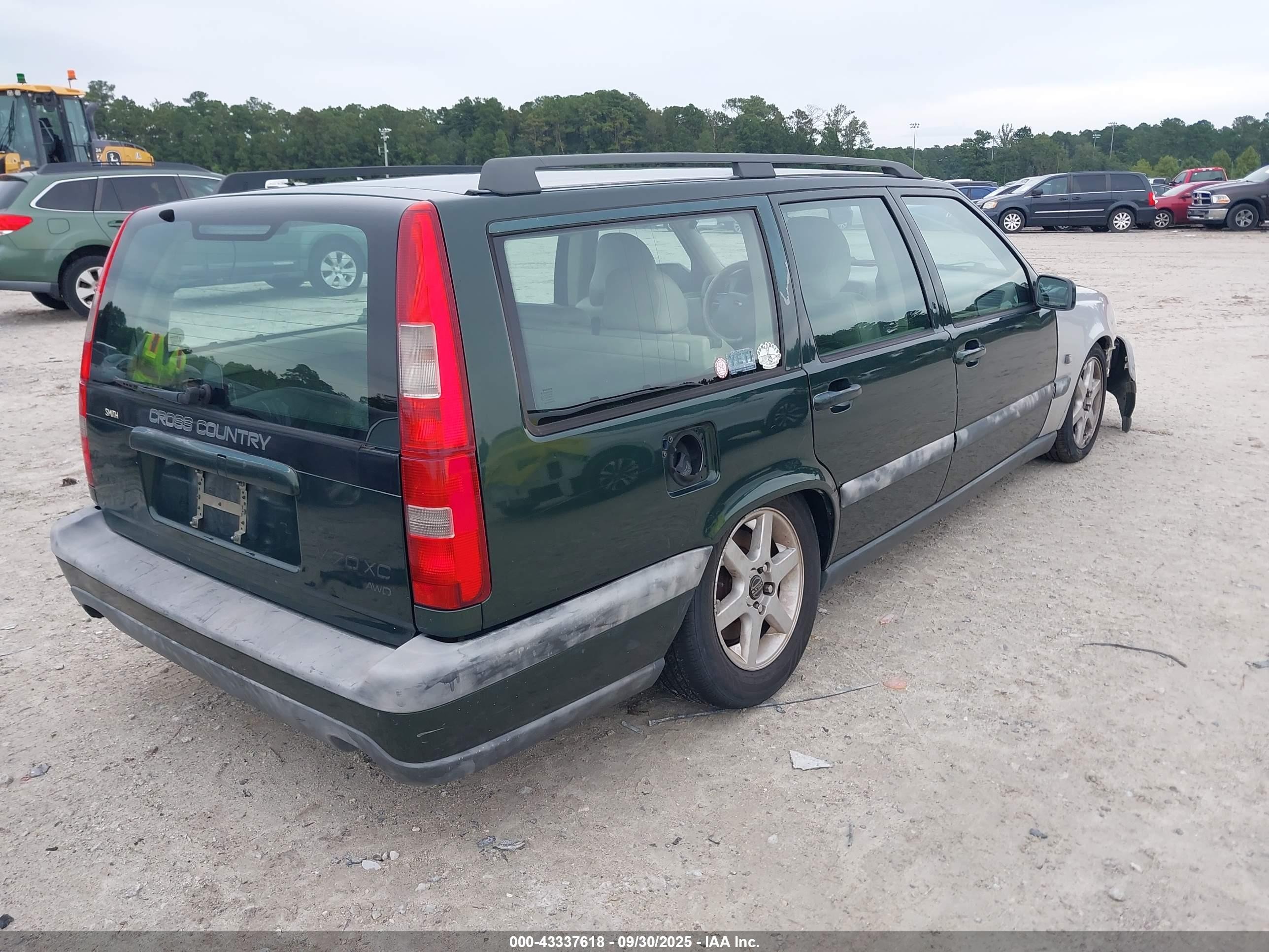 1999 Volvo V70 Xc Green vin: YV1LZ56D3X2608789