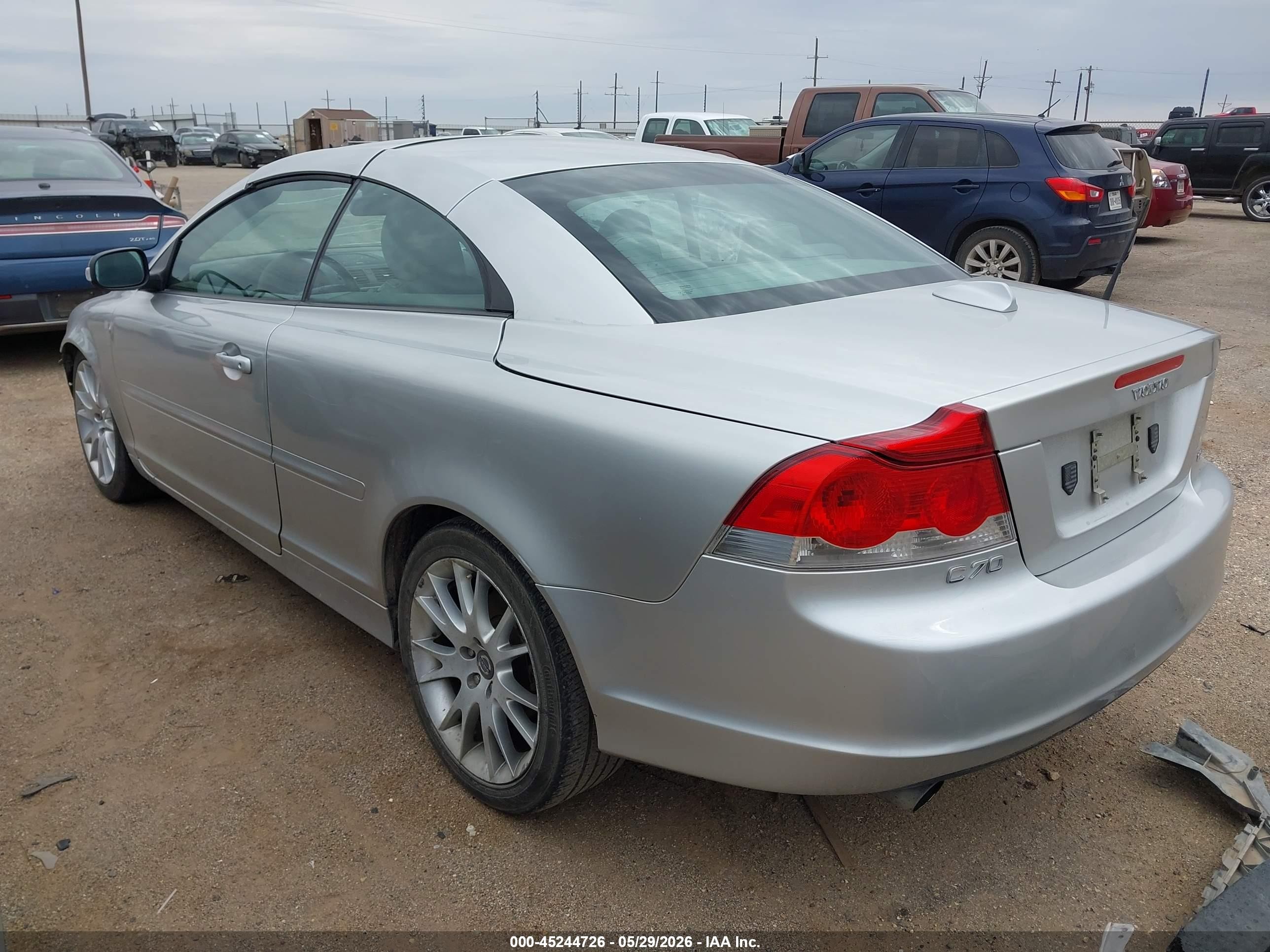 2008 Volvo C70 T5 Silver vin: YV1MC67208J052957