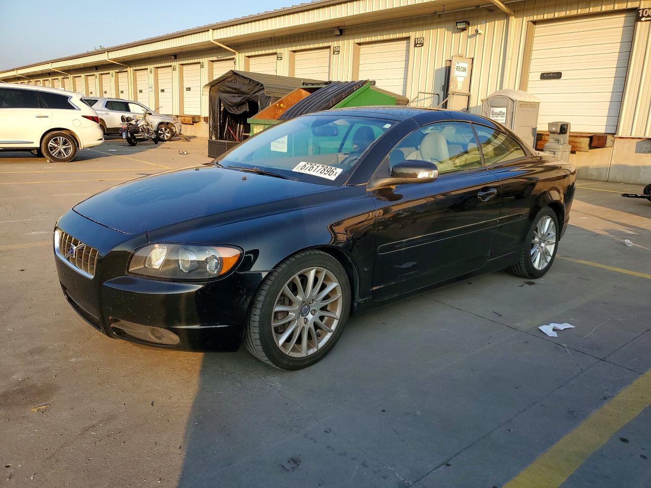 2008 Volvo C70 T5 Black vin: YV1MC67208J056555