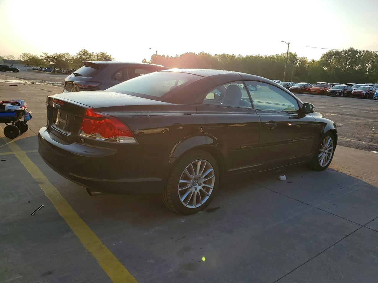 2008 Volvo C70 T5 Black vin: YV1MC67208J056555