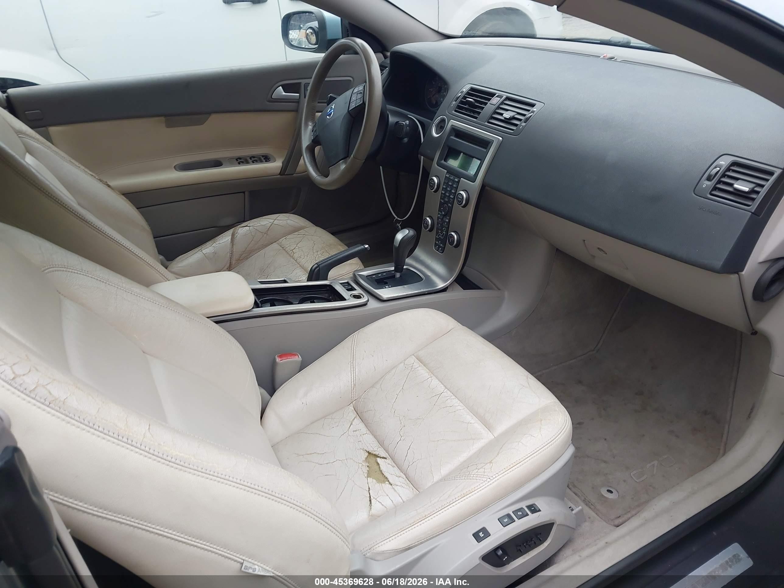 2009 Volvo C70 T5 Light Blue vin: YV1MC67209J075415