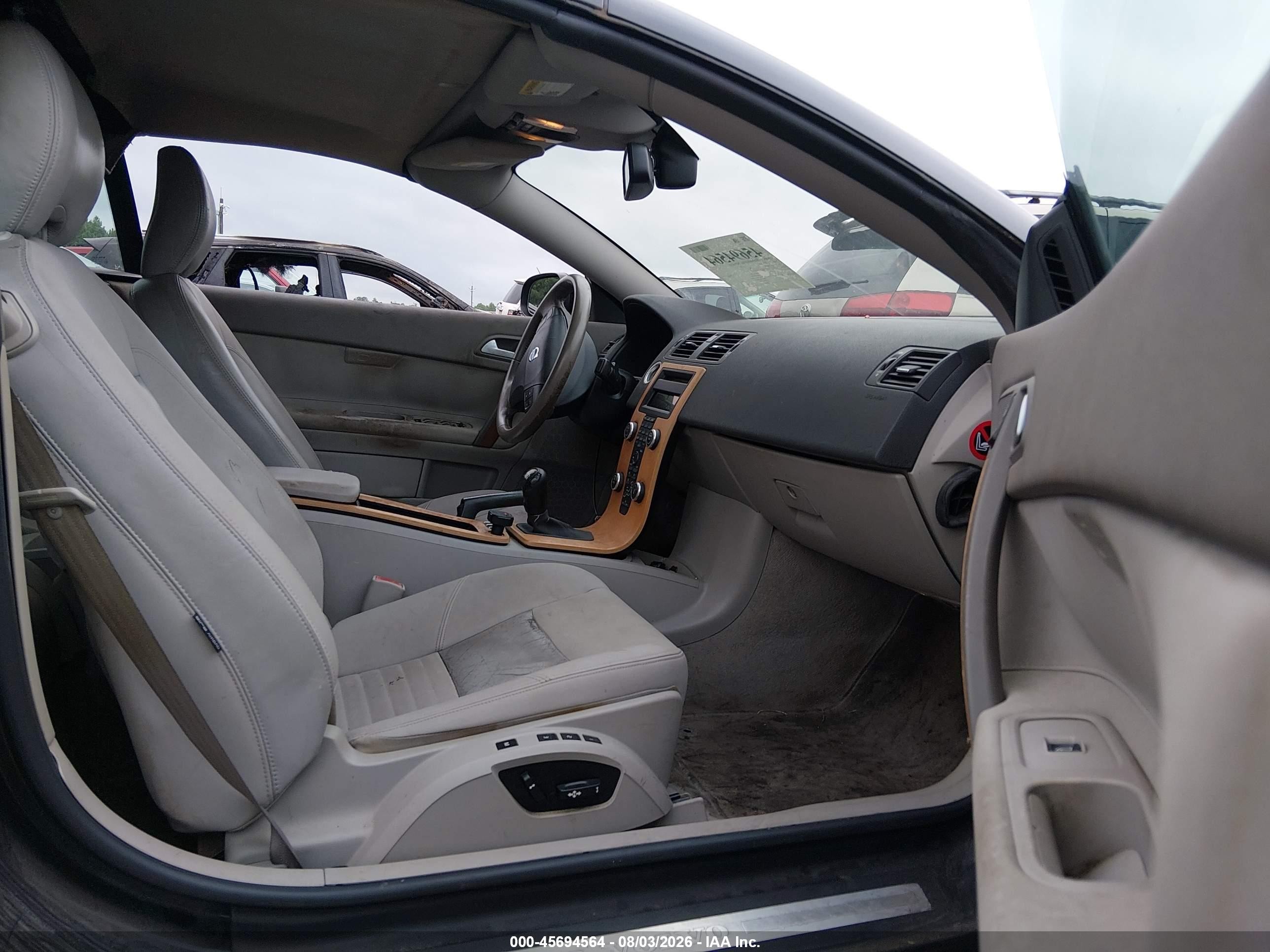 2008 Volvo C70 T5 M Black vin: YV1MC67218J054913