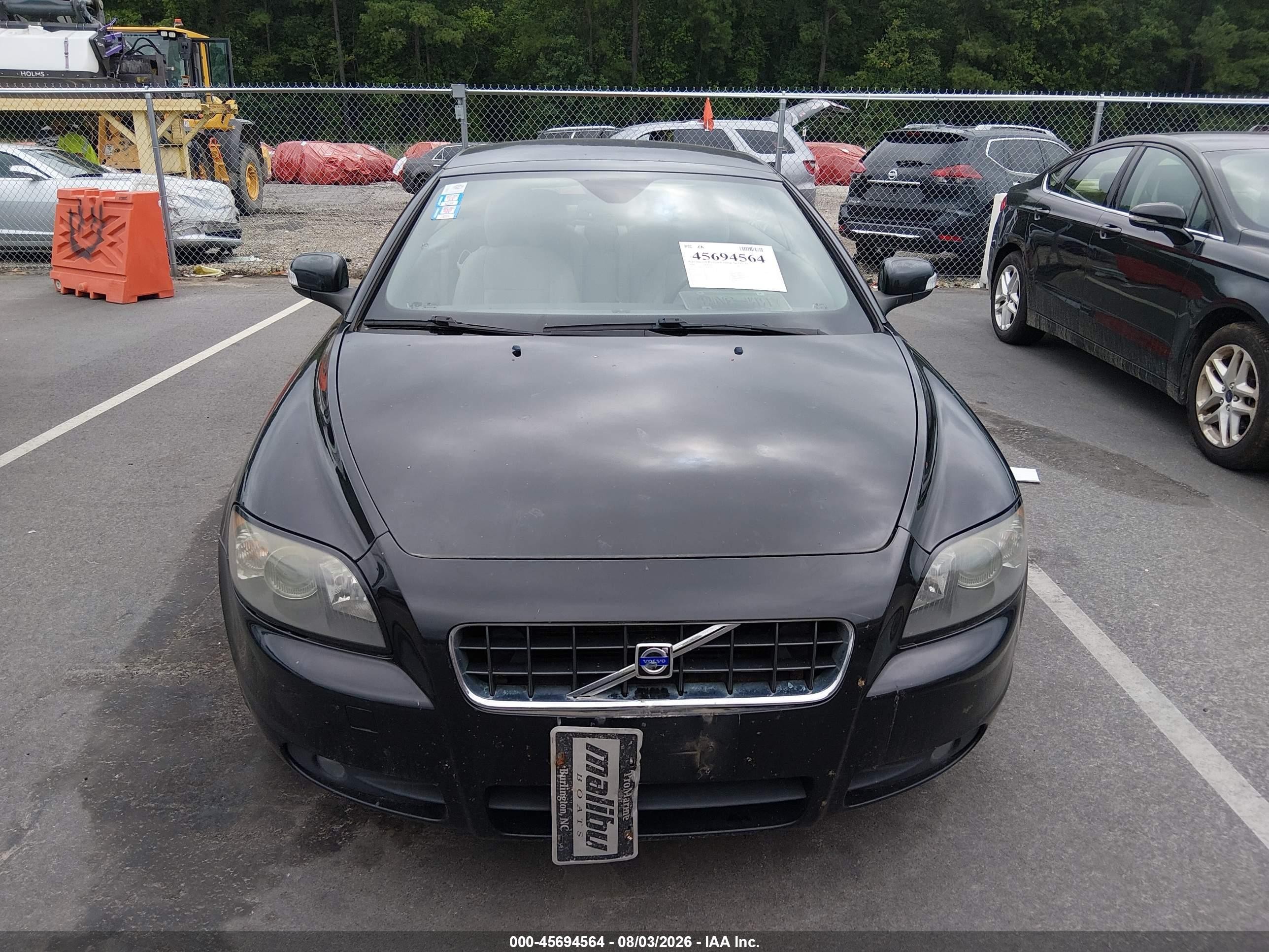 2008 Volvo C70 T5 M Black vin: YV1MC67218J054913