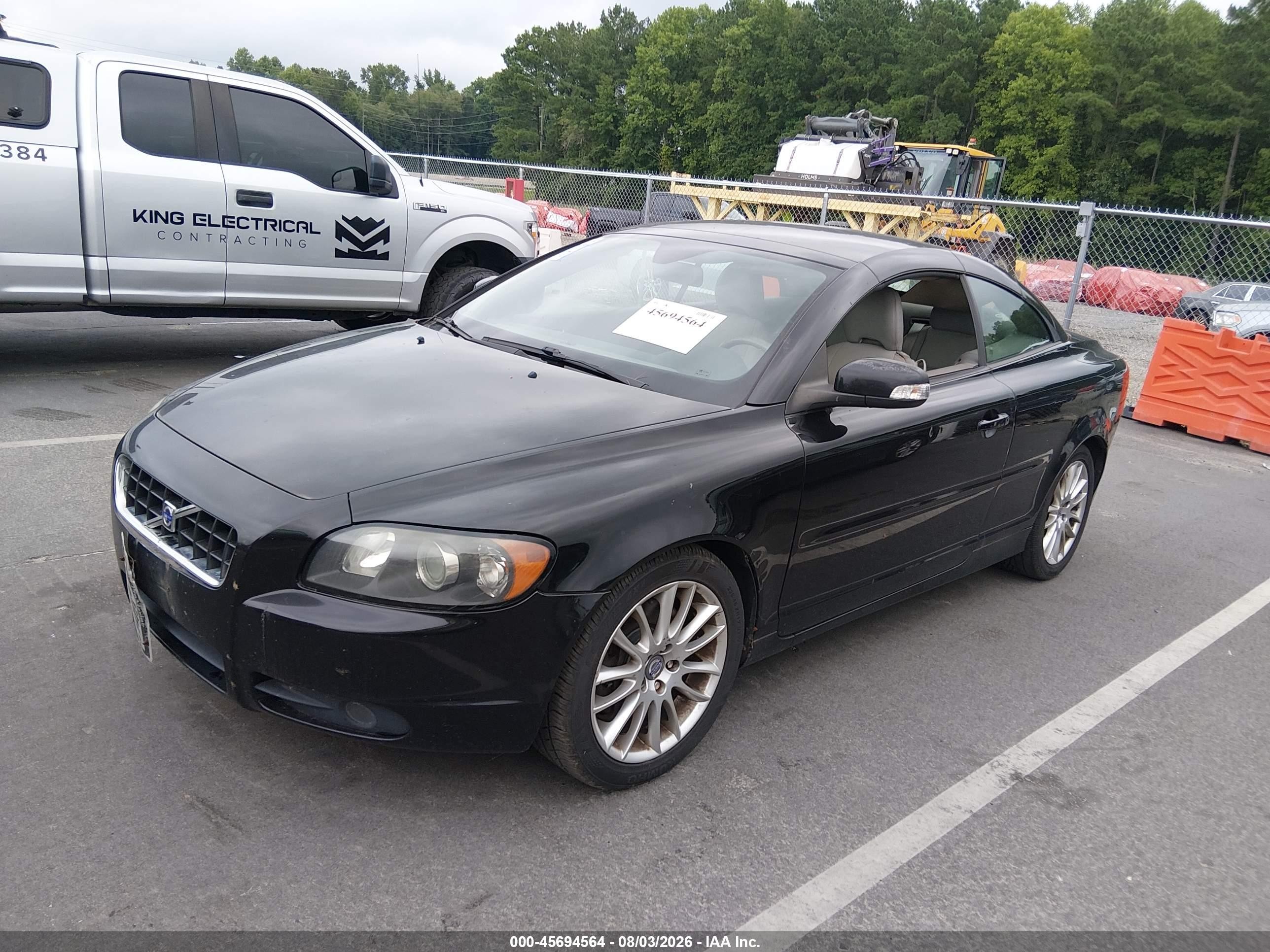 2008 Volvo C70 T5 M Black vin: YV1MC67218J054913