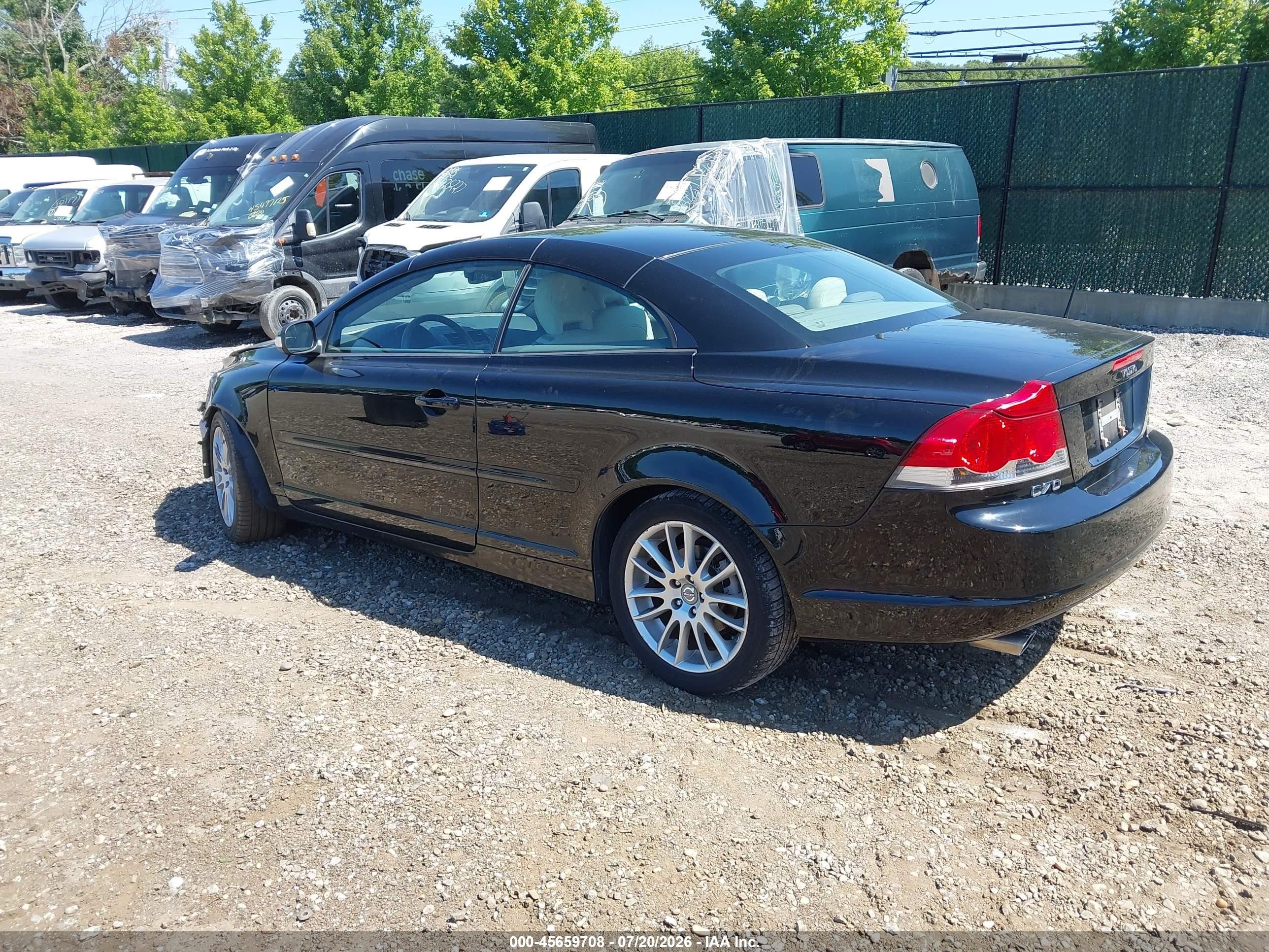 2008 Volvo C70 T5 M Black vin: YV1MC67238J041807