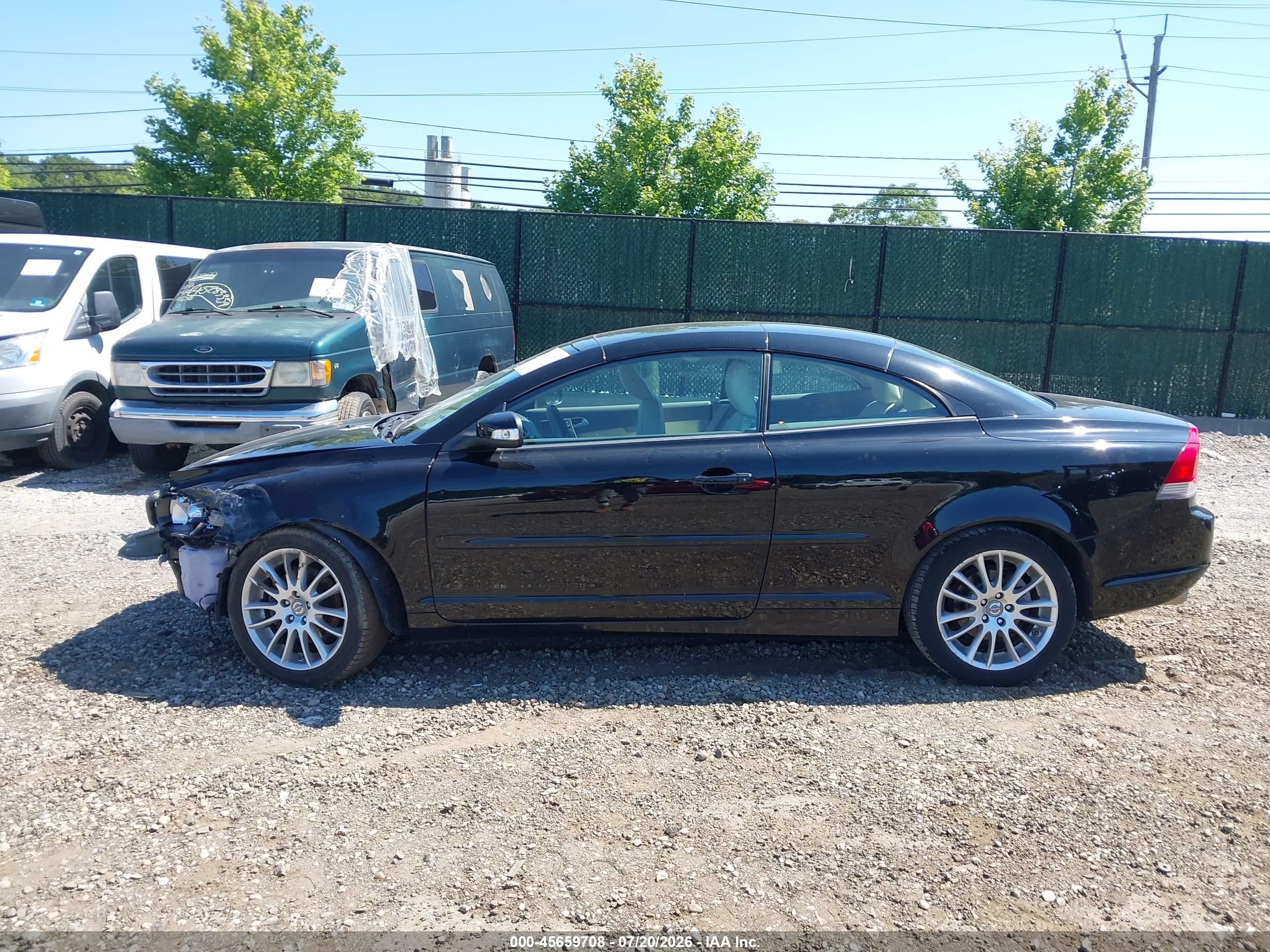 2008 Volvo C70 T5 M Black vin: YV1MC67238J041807