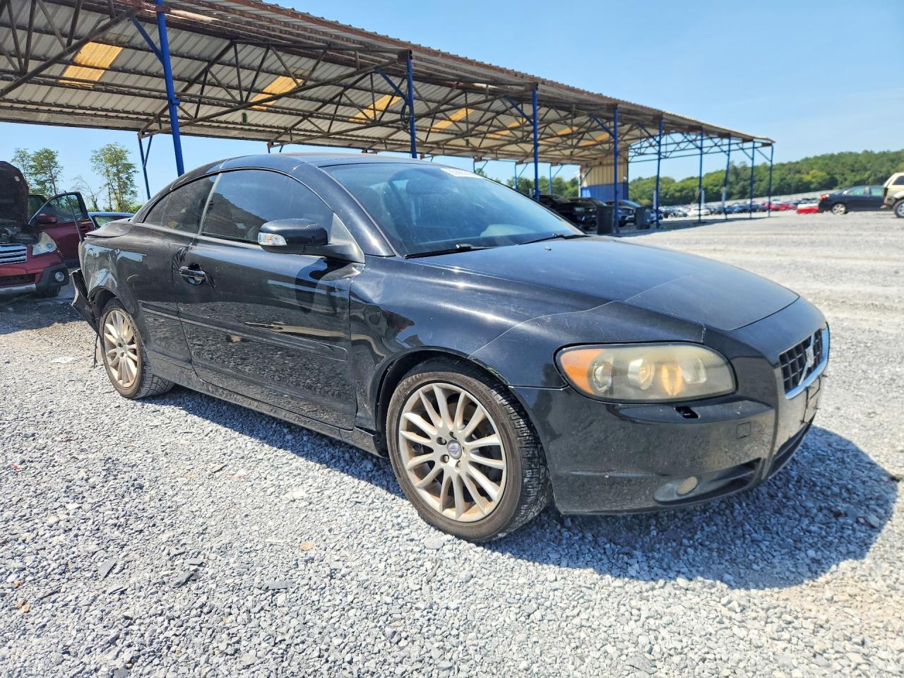 2008 Volvo C70 T5 Black vin: YV1MC67238J047316