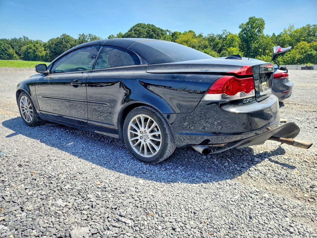 2008 Volvo C70 T5 Black vin: YV1MC67238J047316