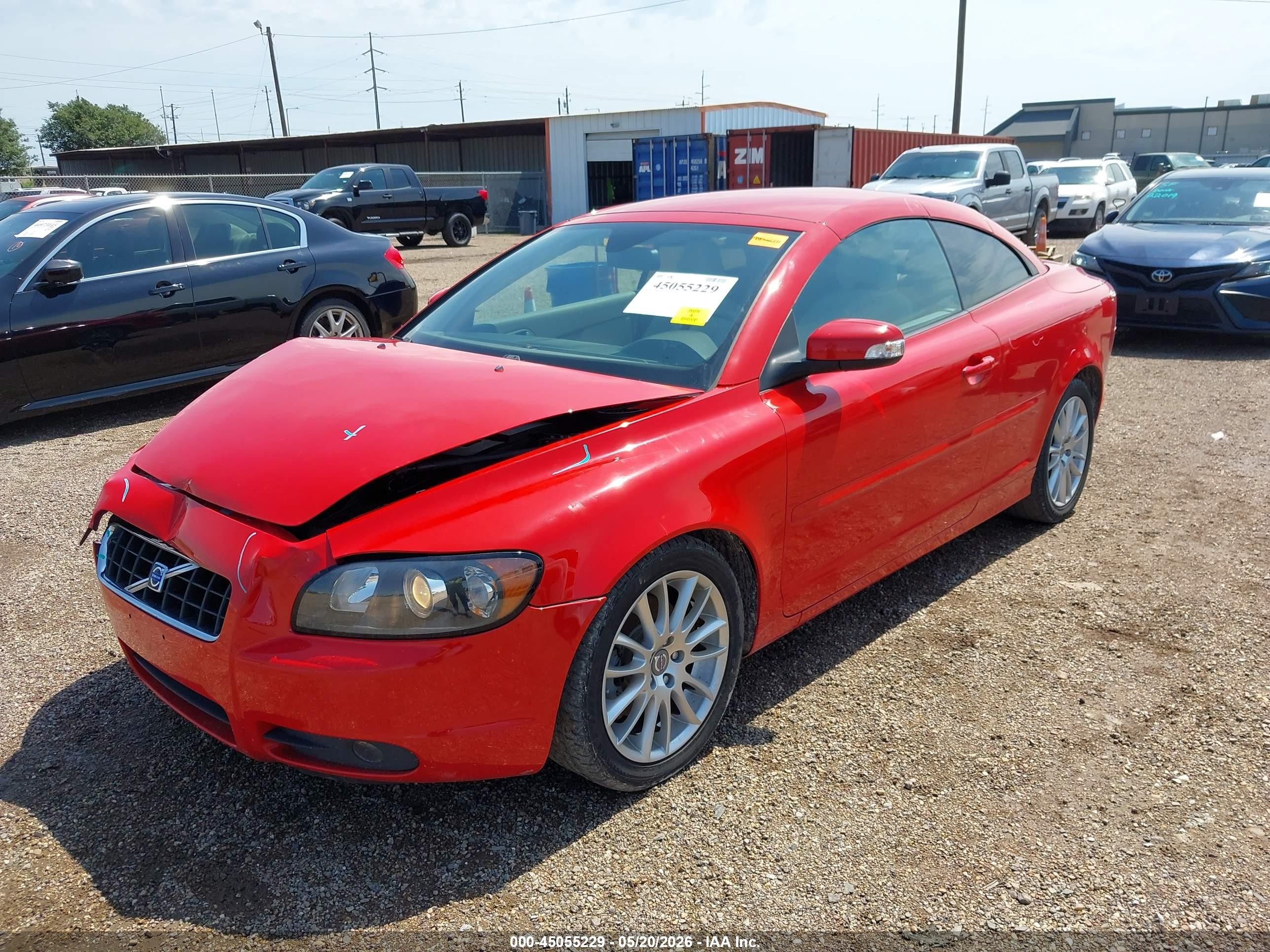 2008 Volvo C70 T5 Красный vin: YV1MC67238J050281