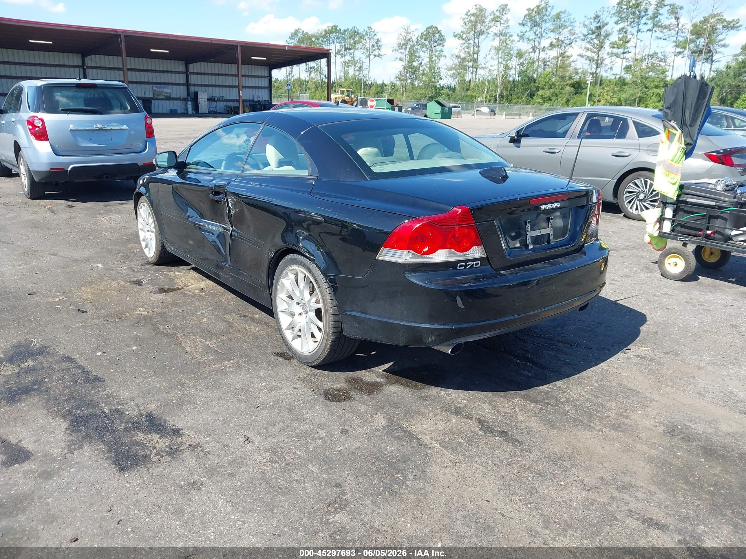 2008 Volvo C70 T5 Black vin: YV1MC67238J051933