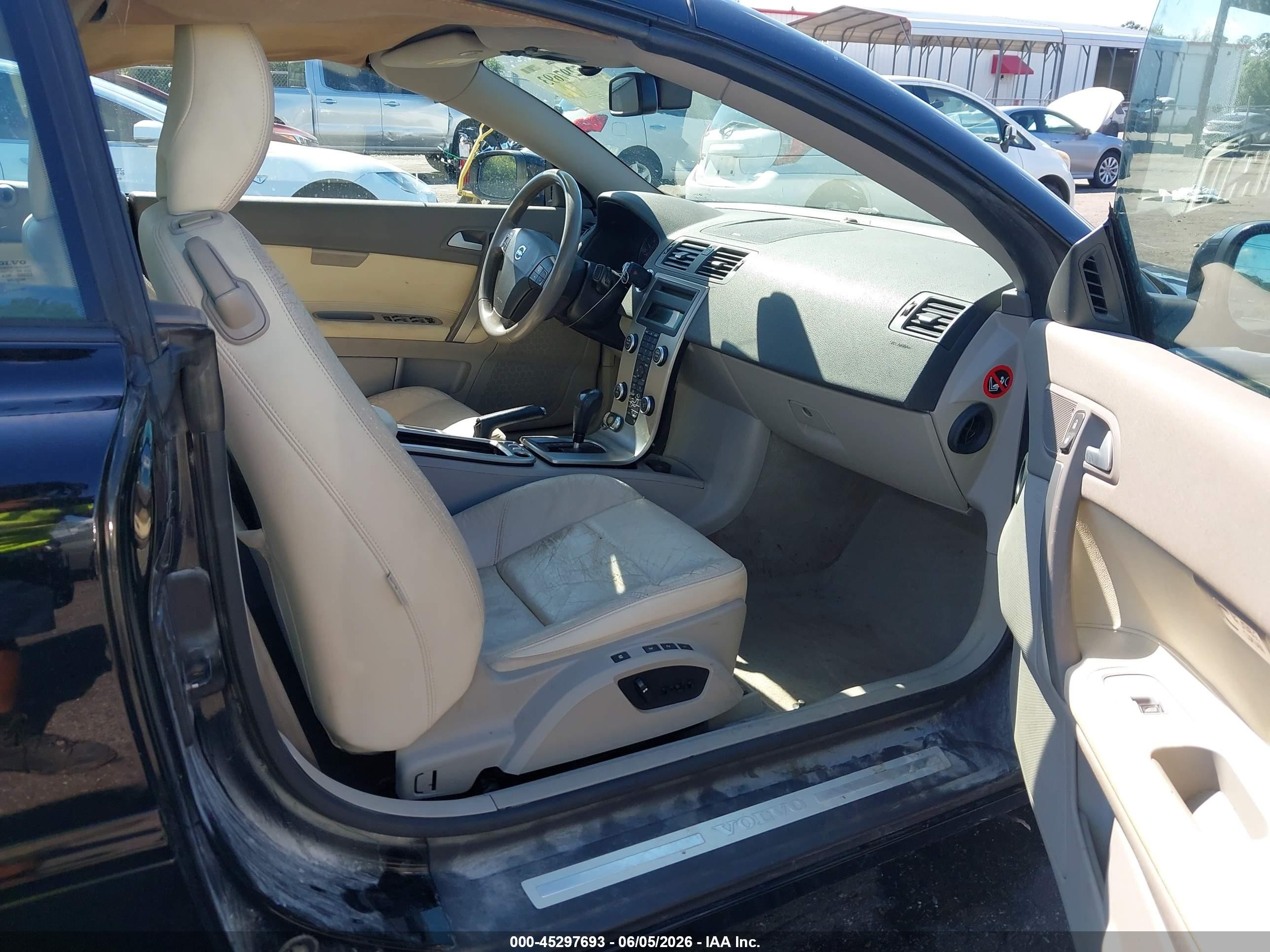 2008 Volvo C70 T5 Black vin: YV1MC67238J051933