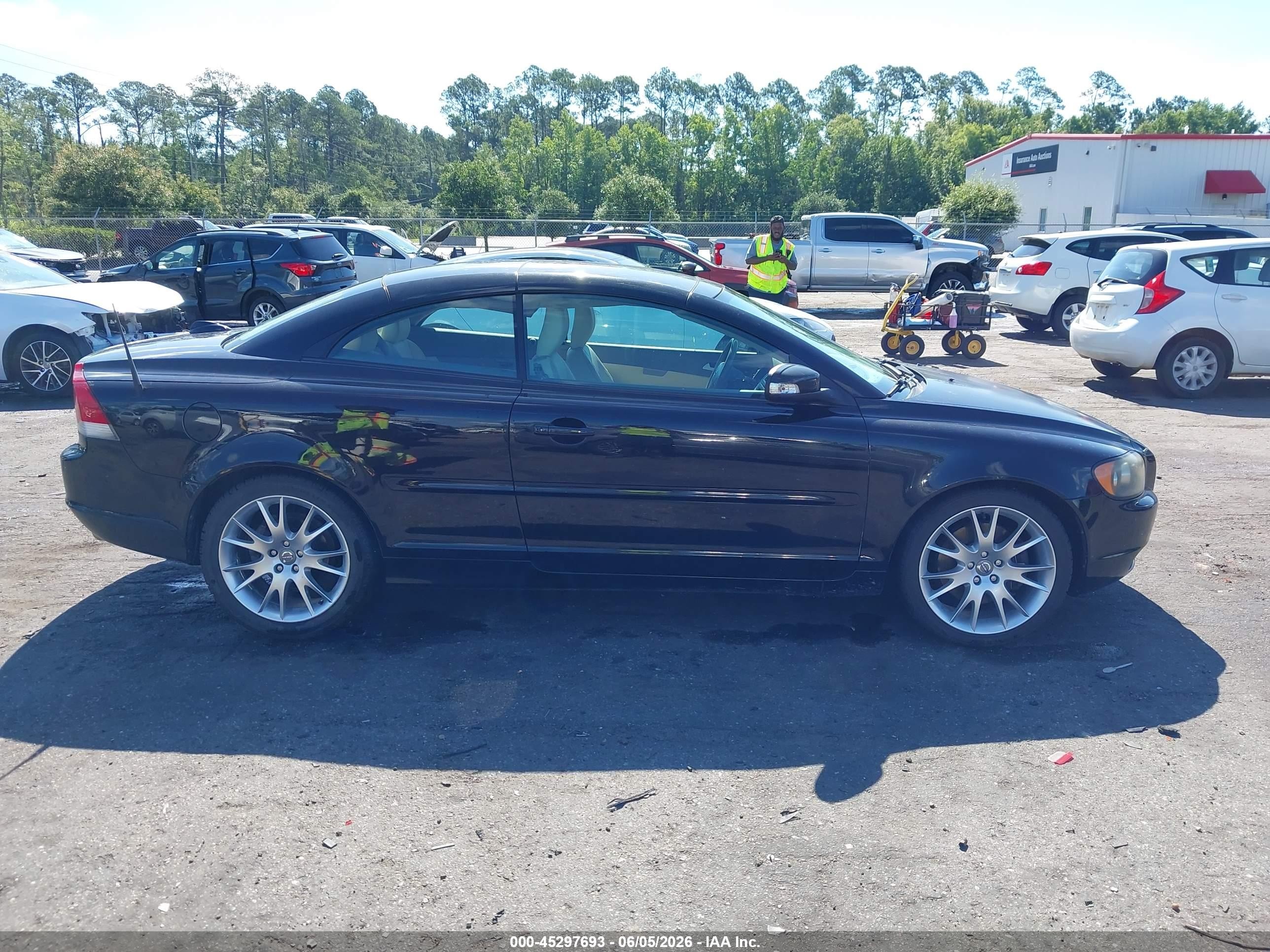 2008 Volvo C70 T5 Black vin: YV1MC67238J051933