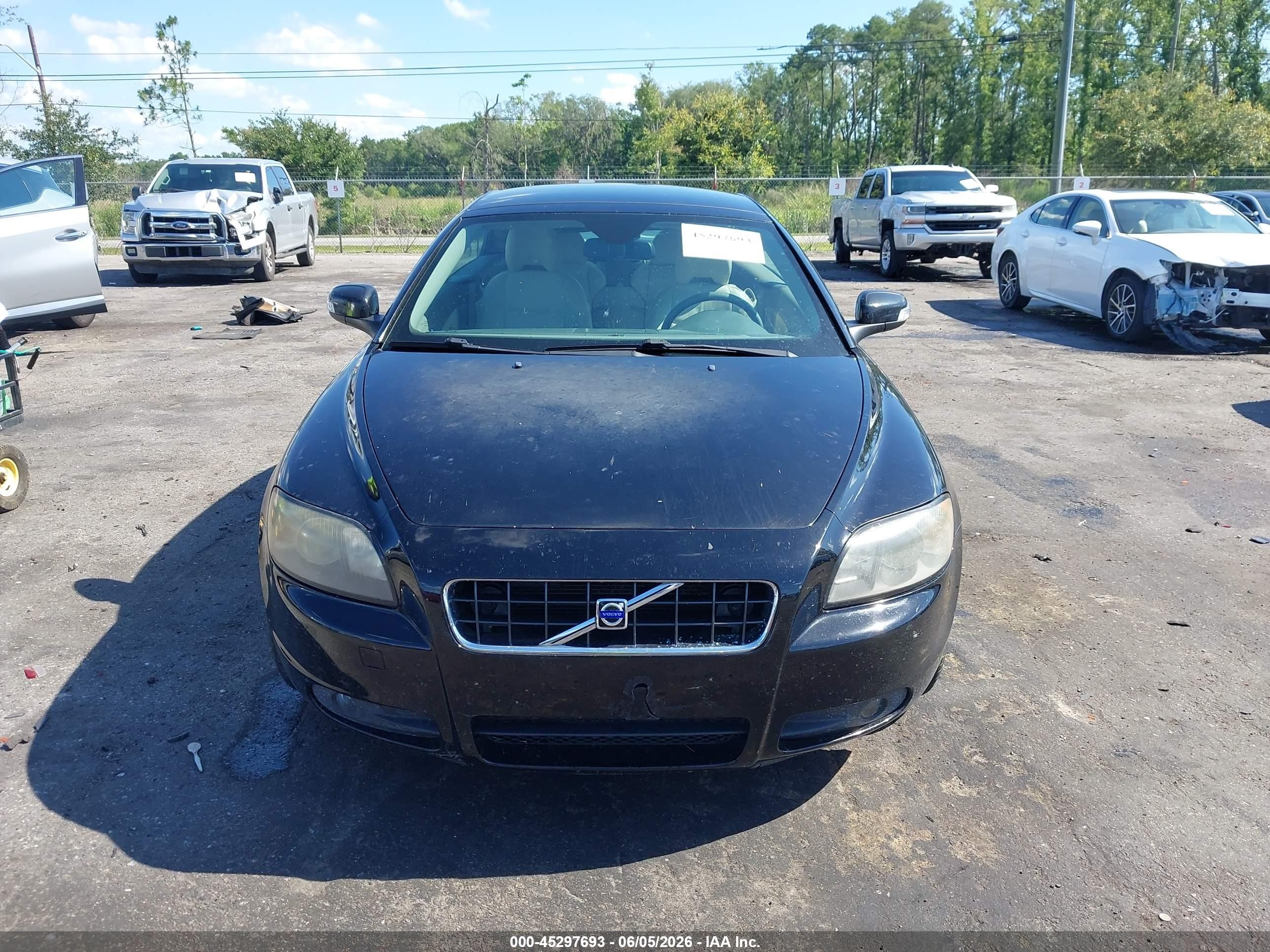 2008 Volvo C70 T5 Black vin: YV1MC67238J051933