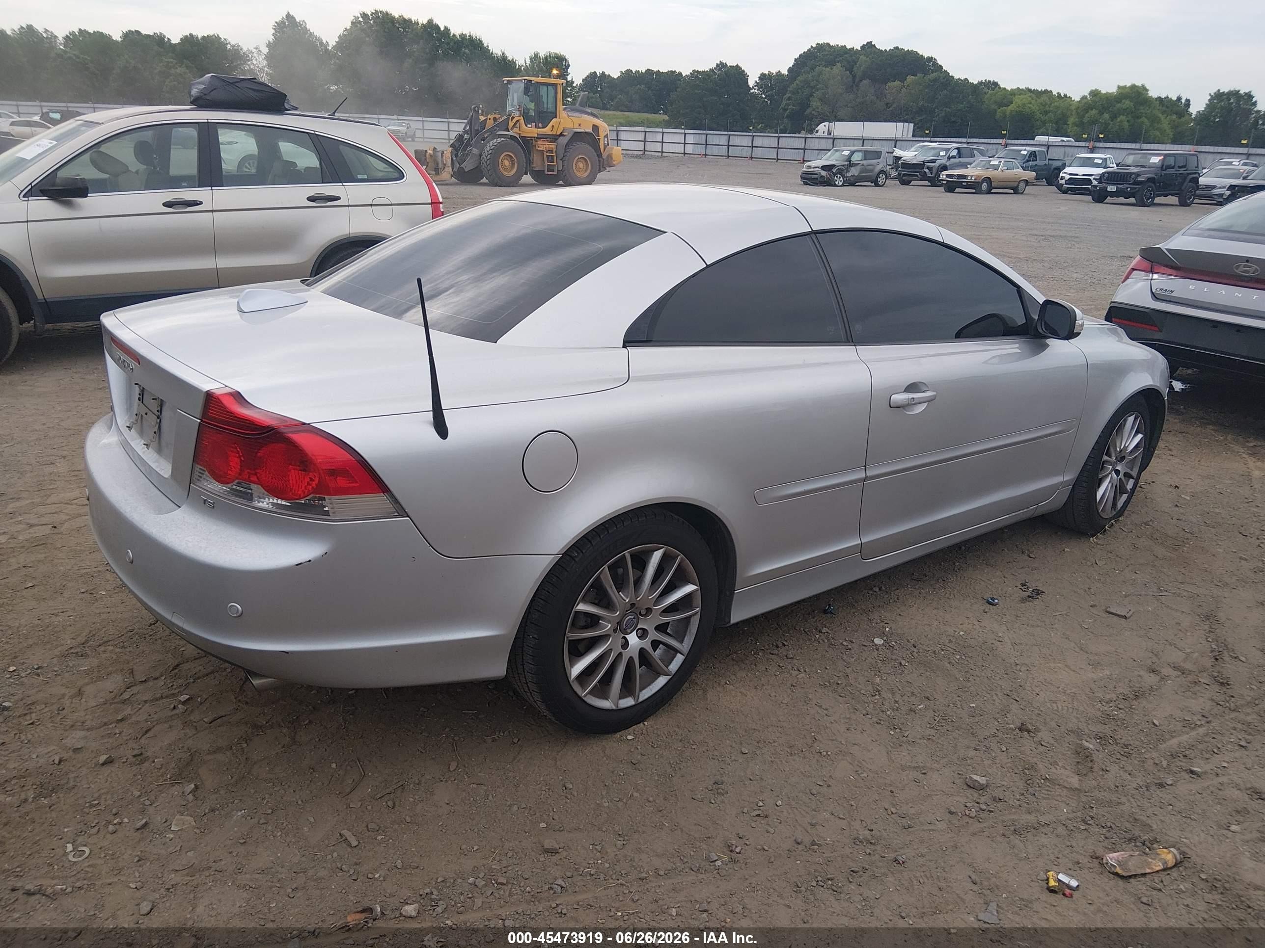 2008 Volvo C70 T5 M Silver vin: YV1MC67238J052791