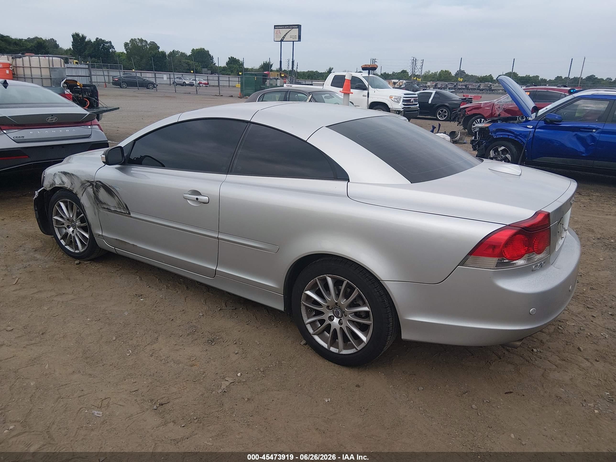 2008 Volvo C70 T5 M Silver vin: YV1MC67238J052791