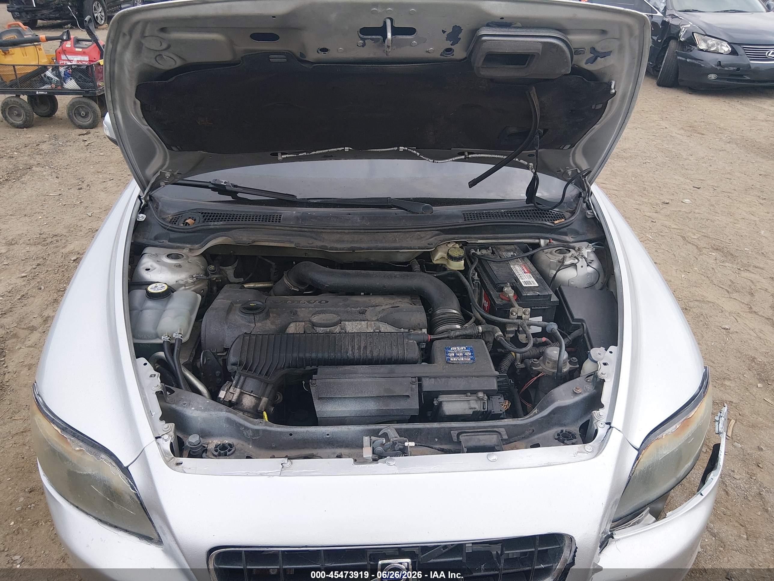 2008 Volvo C70 T5 M Silver vin: YV1MC67238J052791
