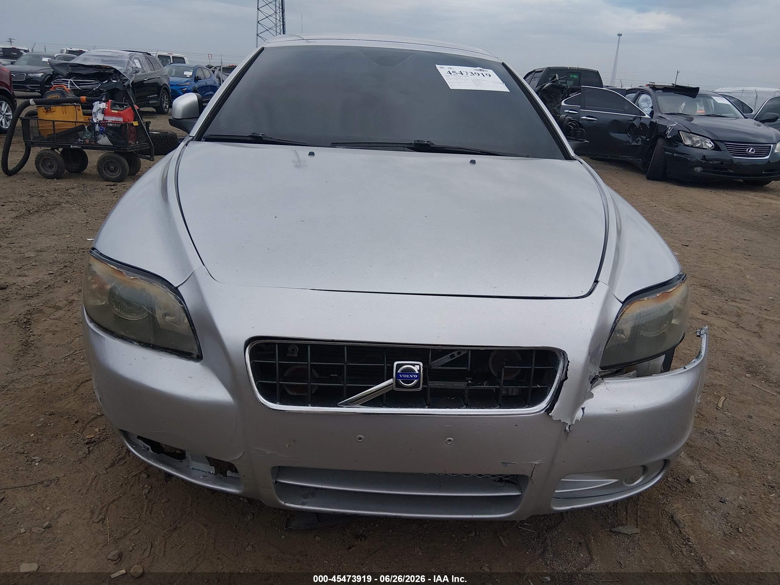 2008 Volvo C70 T5 M Silver vin: YV1MC67238J052791