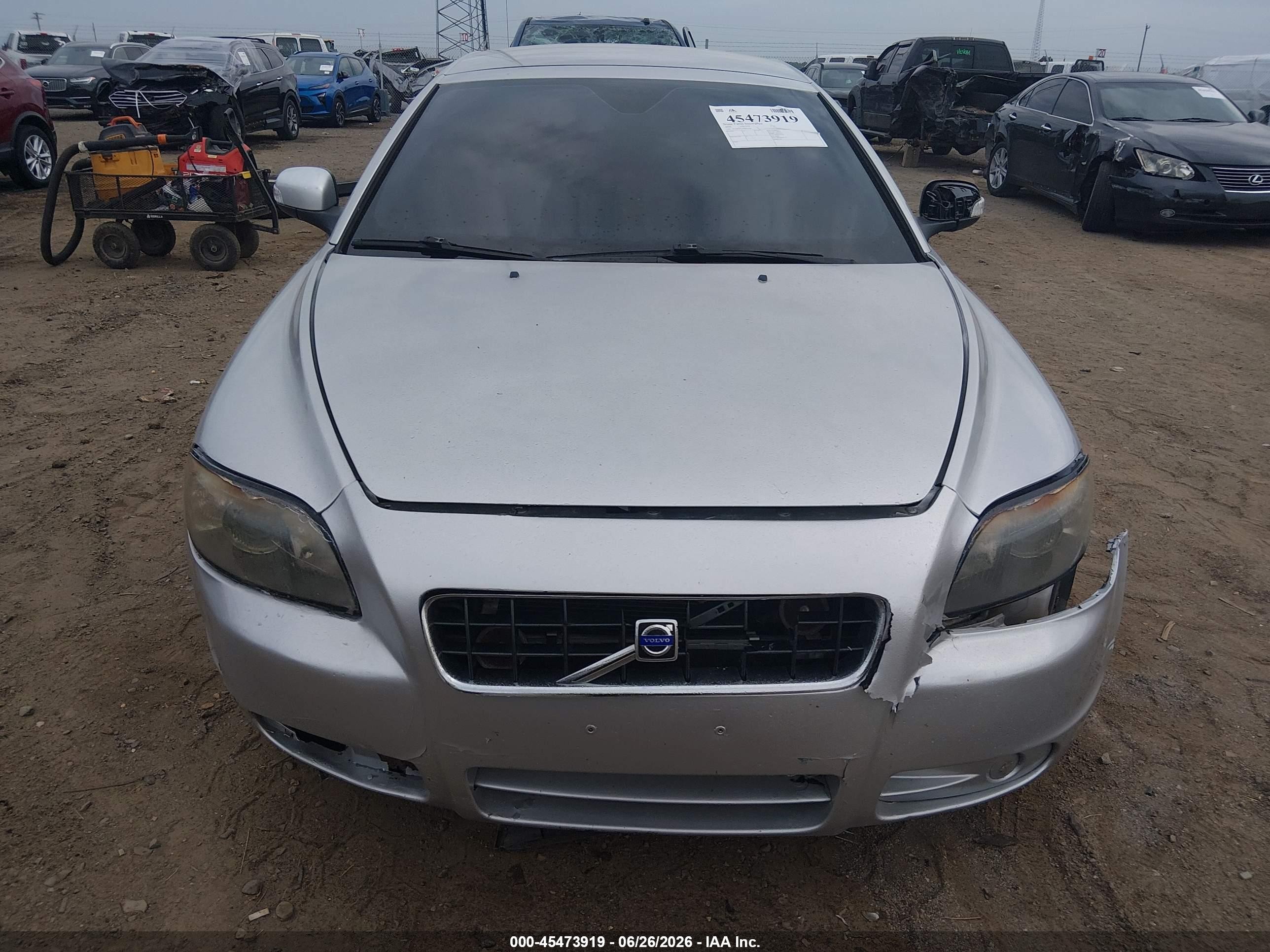 2008 Volvo C70 T5 M Silver vin: YV1MC67238J052791