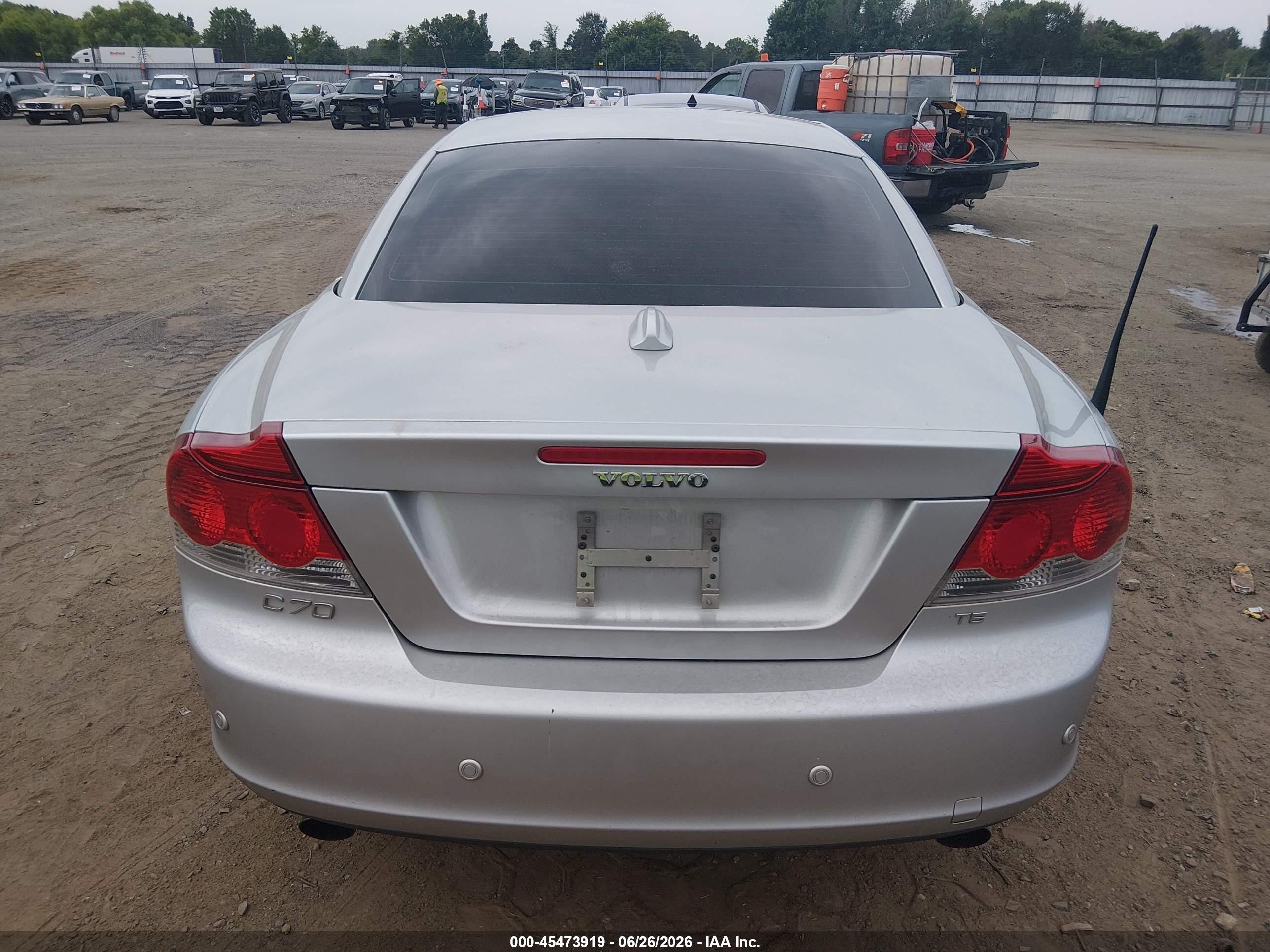2008 Volvo C70 T5 M Silver vin: YV1MC67238J052791