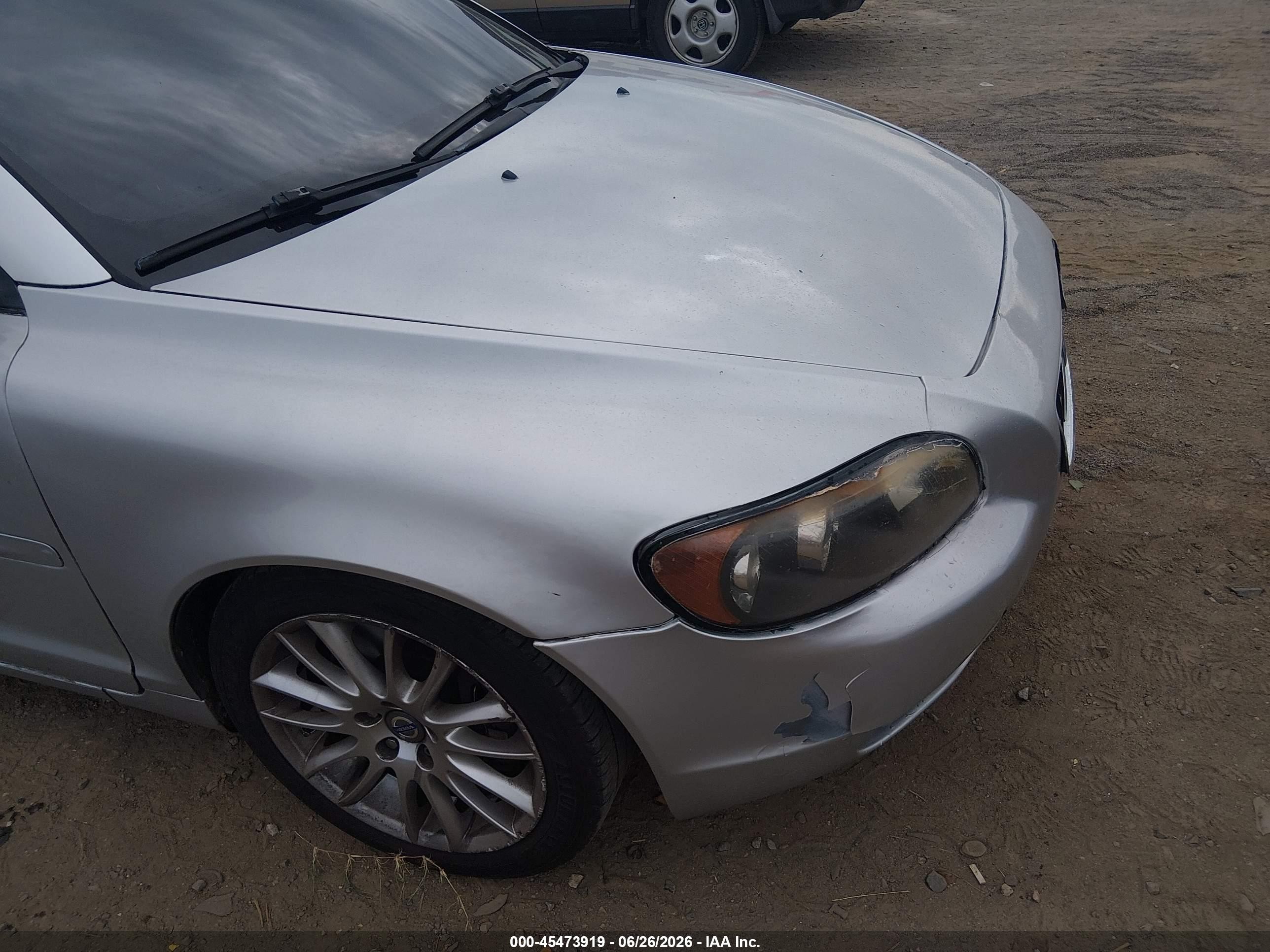 2008 Volvo C70 T5 M Silver vin: YV1MC67238J052791