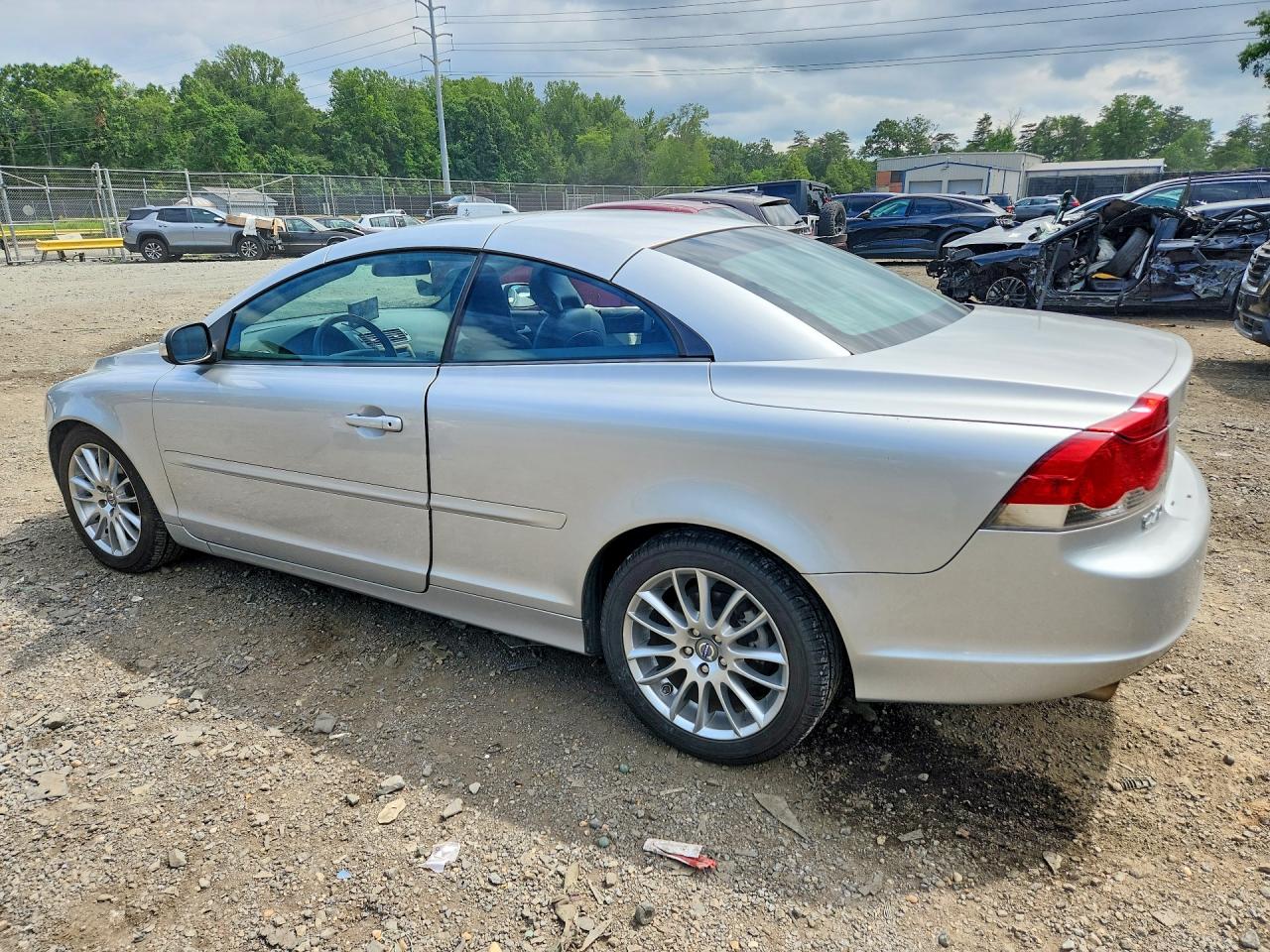 2008 Volvo C70 Silver vin: YV1MC67248J040651