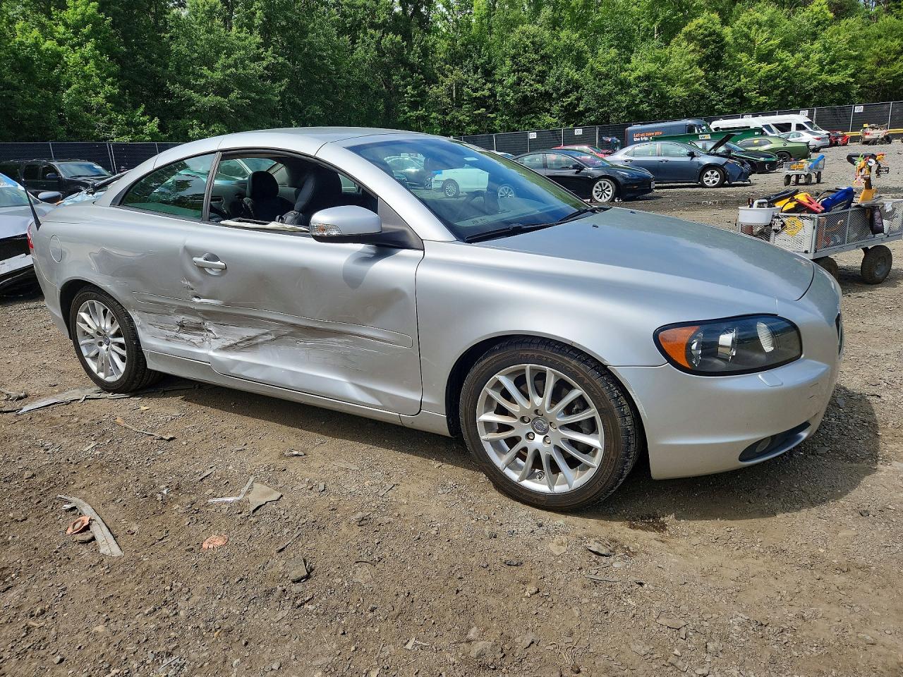 2008 Volvo C70 Silver vin: YV1MC67248J040651
