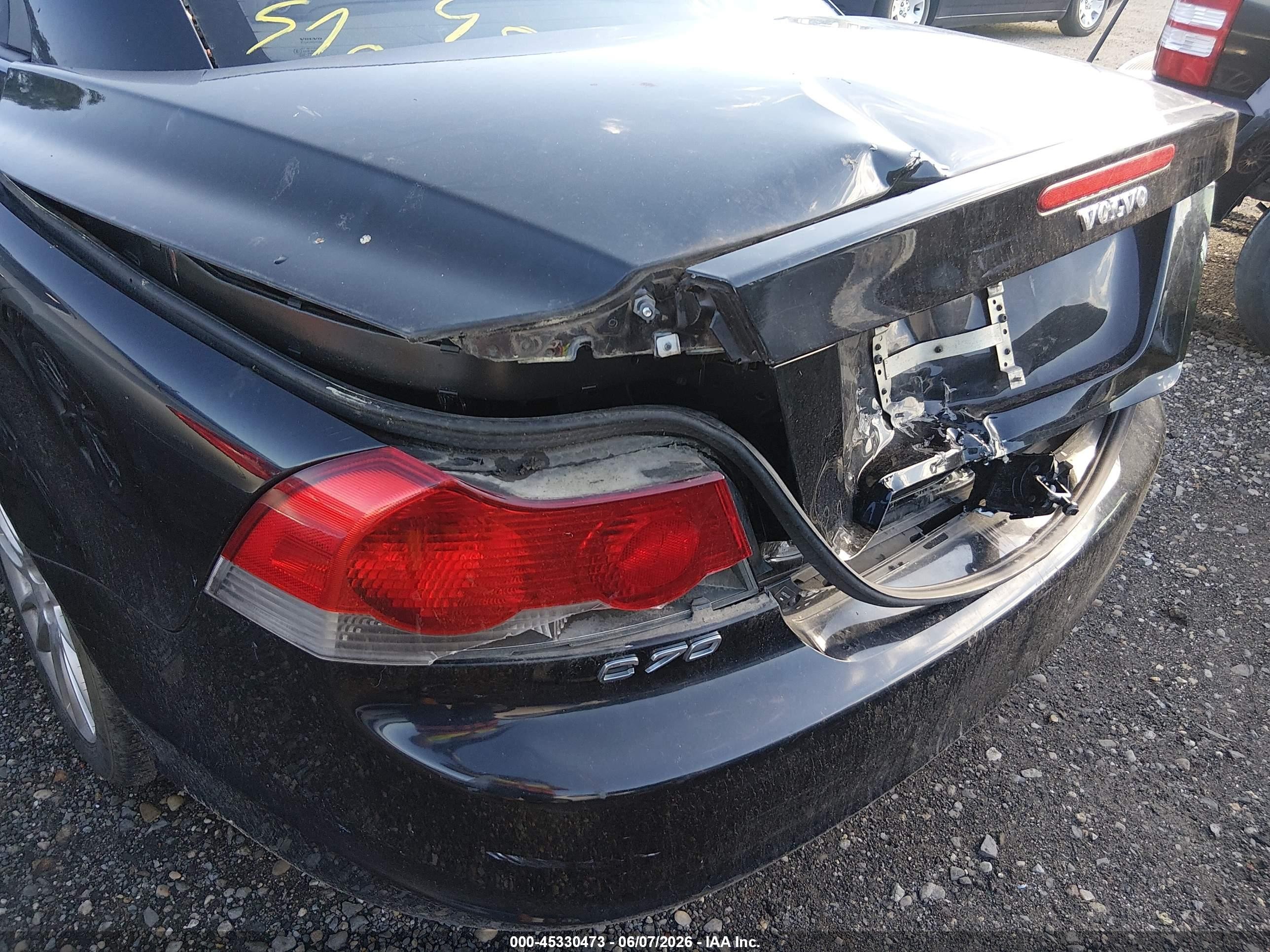 2008 Volvo C70 T5 Black vin: YV1MC67248J043615