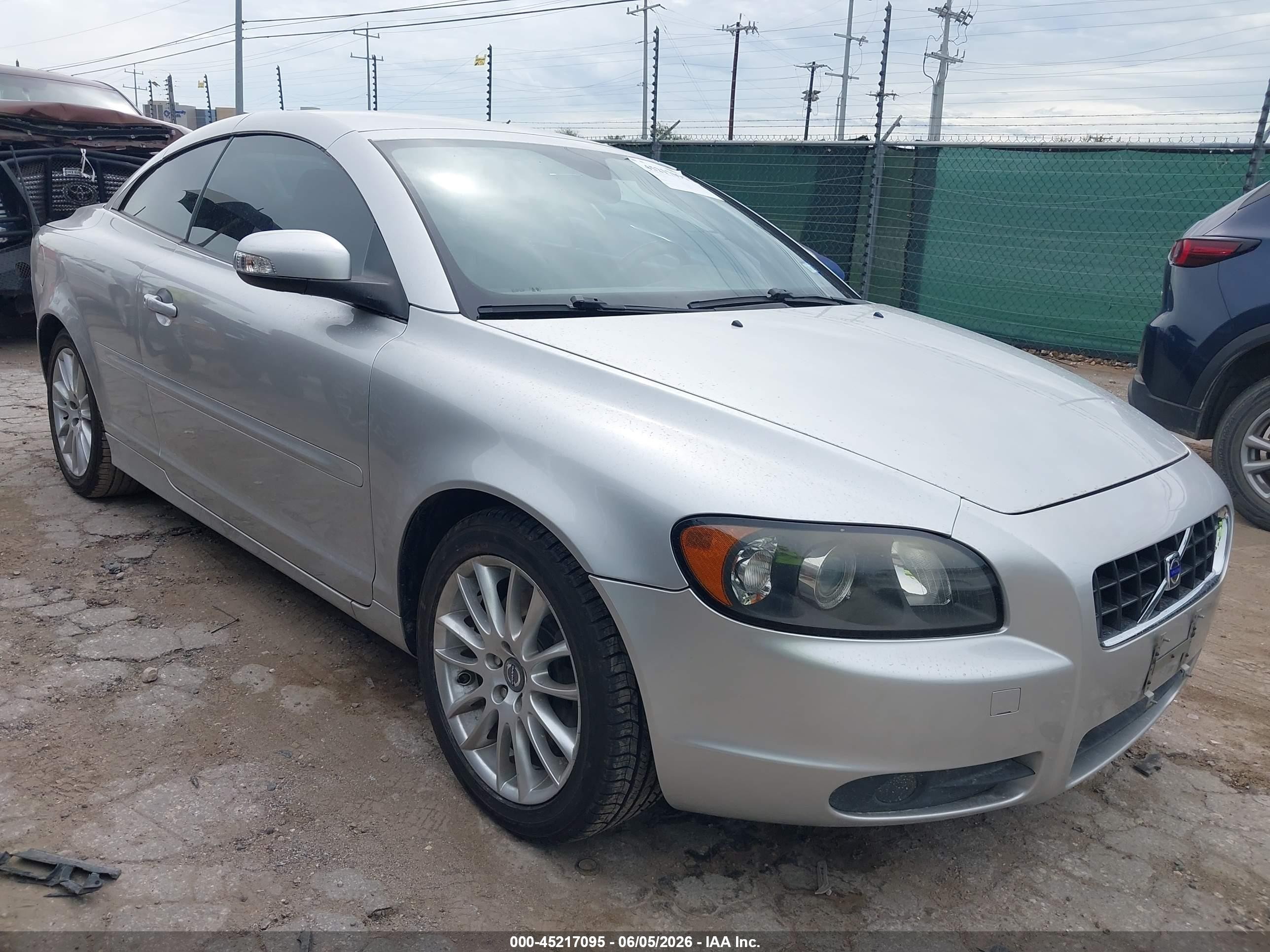 2008 Volvo C70 T5 Silver vin: YV1MC67248J052640