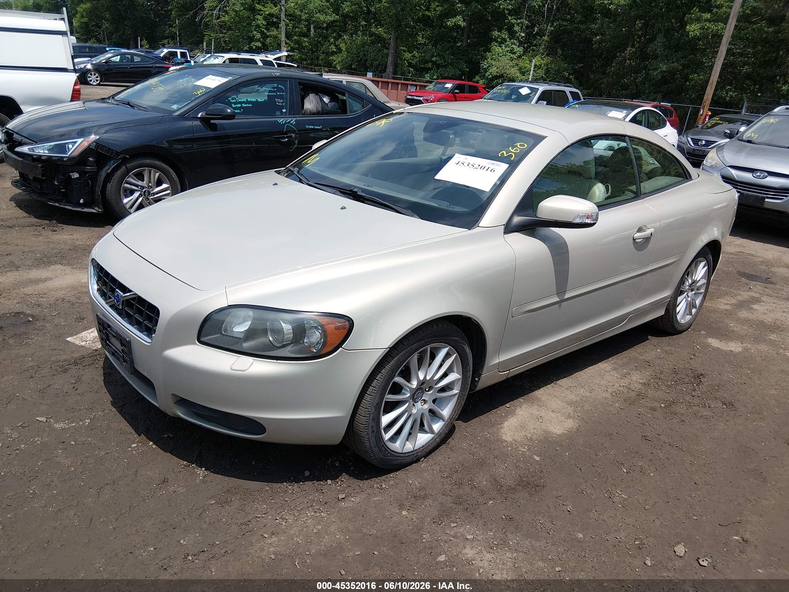 2008 Volvo C70 T5 M Gold vin: YV1MC67248J055120