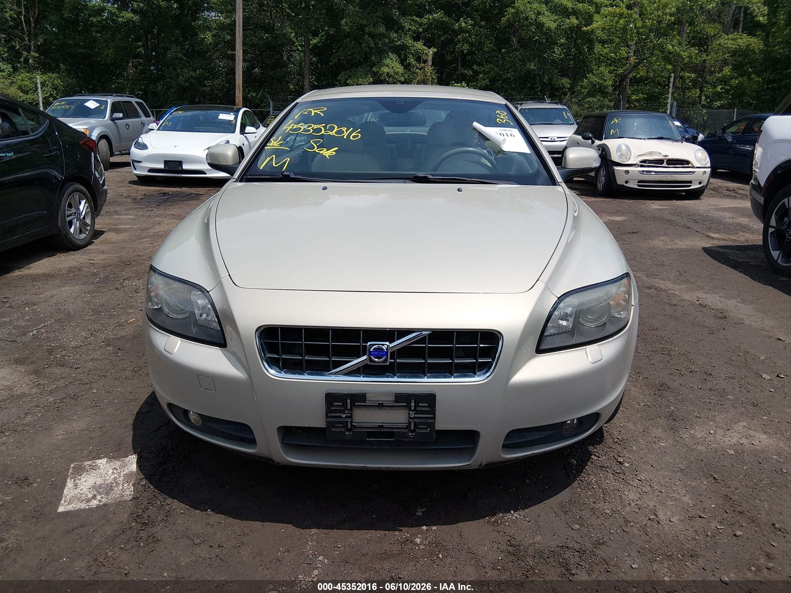 2008 Volvo C70 T5 M Gold vin: YV1MC67248J055120