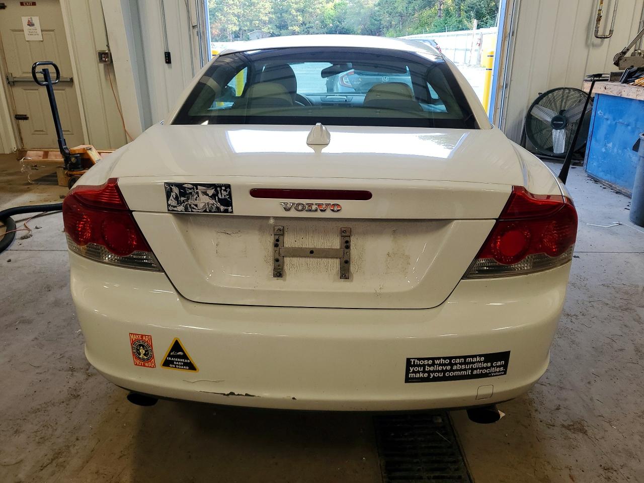 2008 Volvo C70 T5 White vin: YV1MC67258J049505