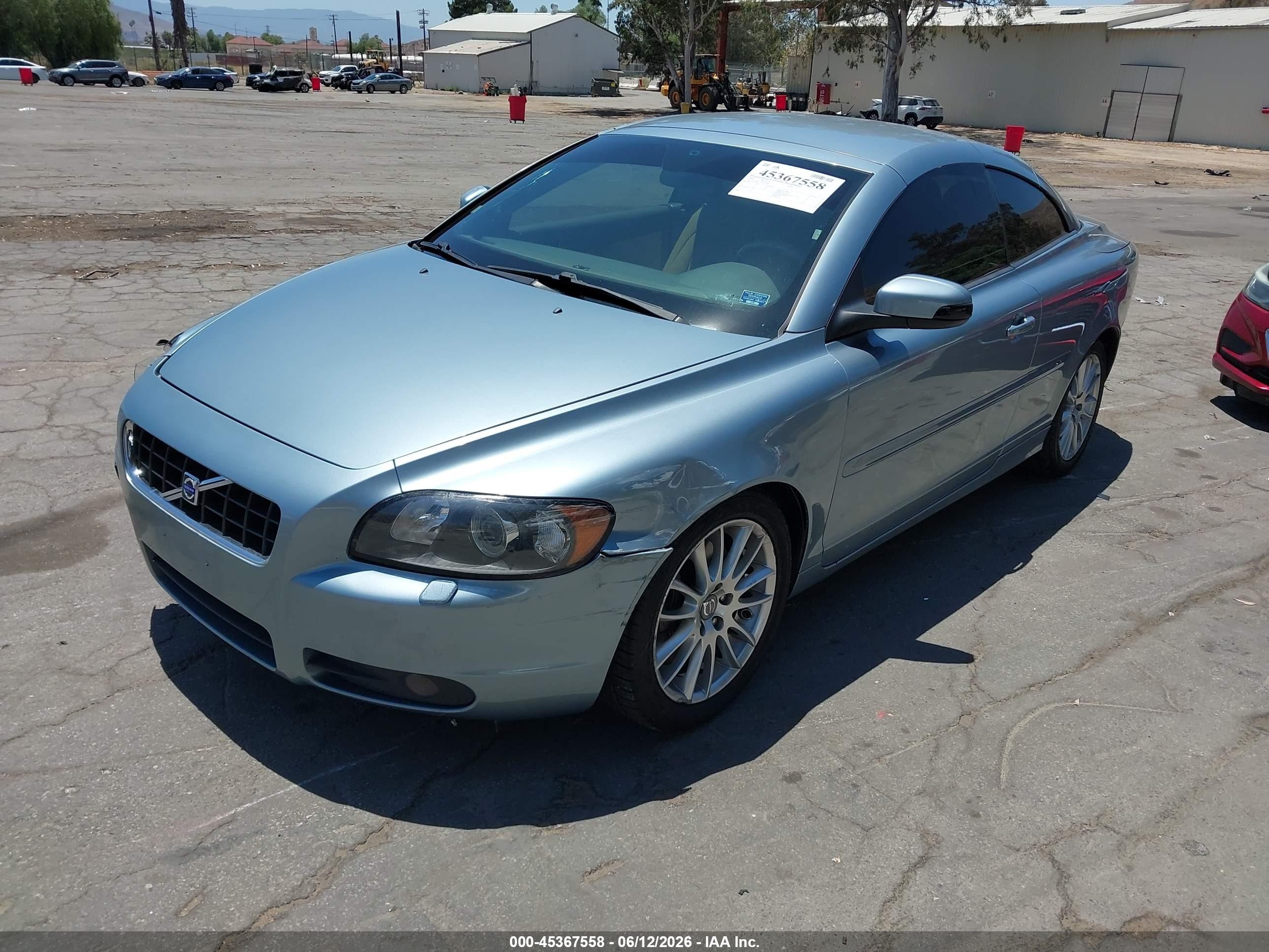 2009 Volvo C70 T5 Silver vin: YV1MC67279J072642