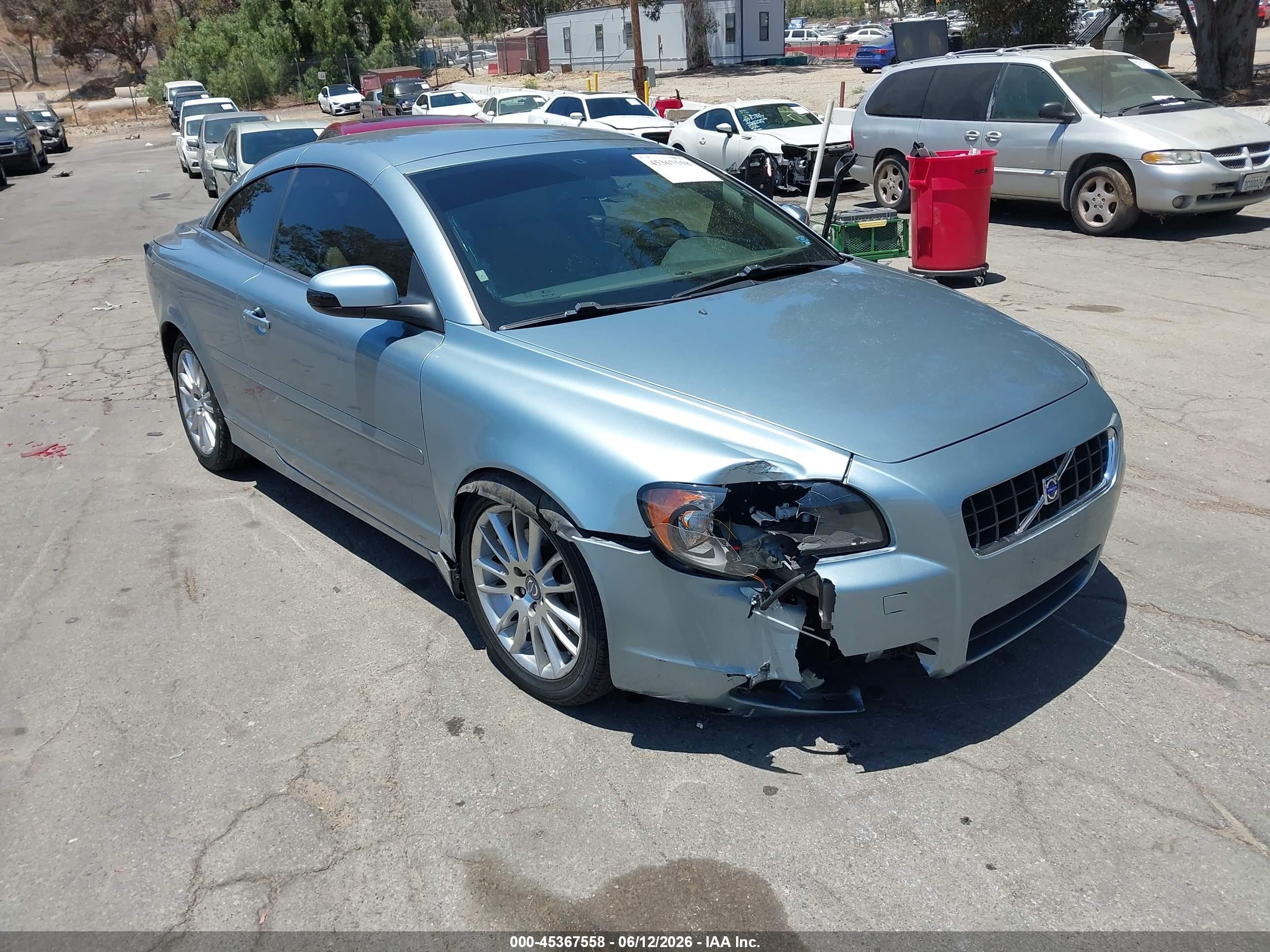 2009 Volvo C70 T5 Silver vin: YV1MC67279J072642