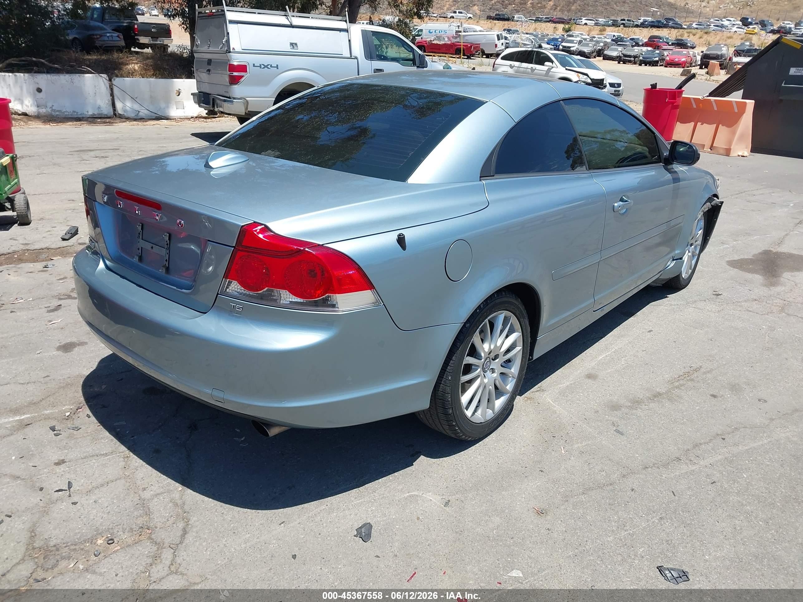 2009 Volvo C70 T5 Silver vin: YV1MC67279J072642