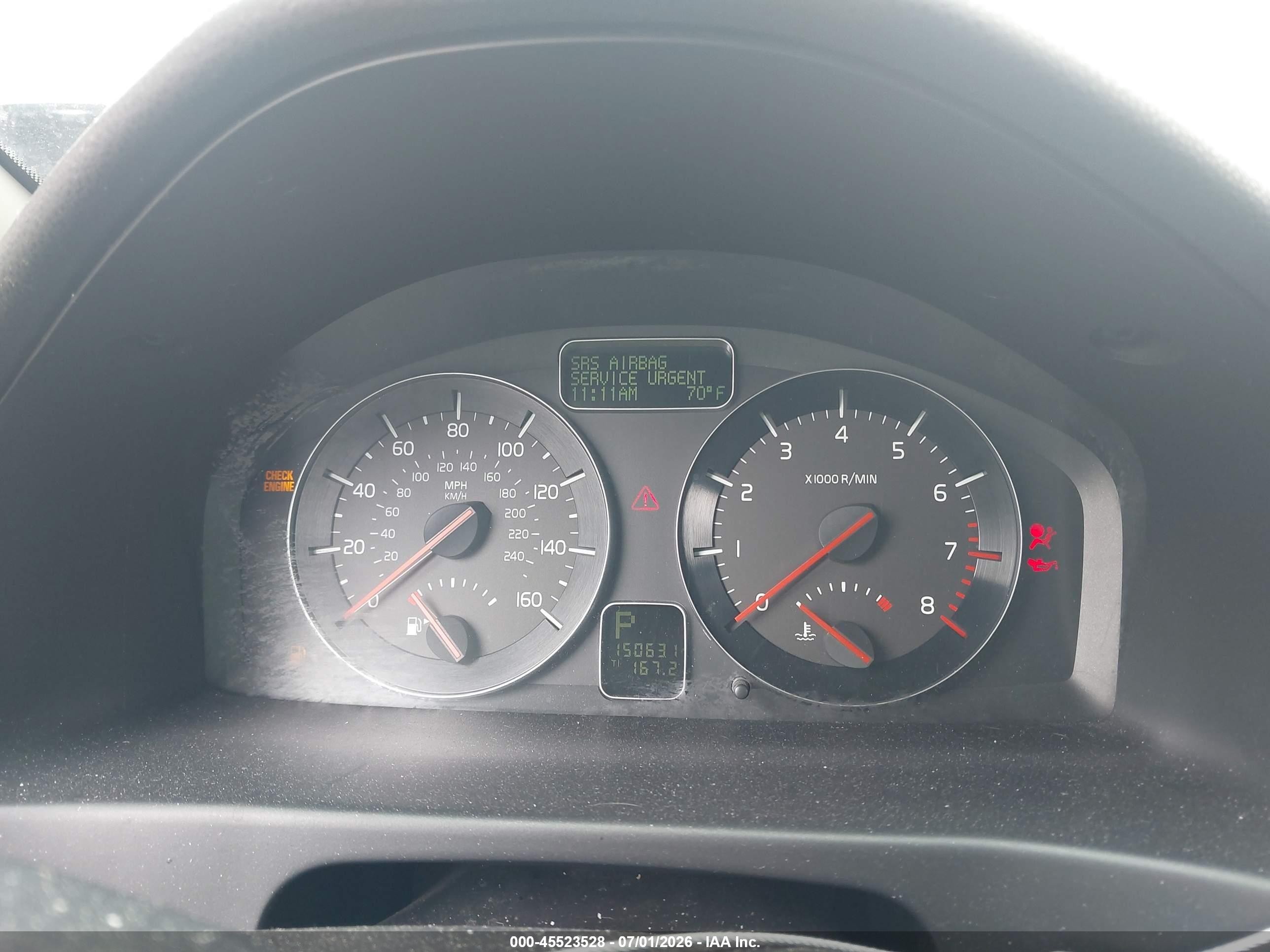 2008 Volvo C70 T5 M Blue vin: YV1MC67288J042483