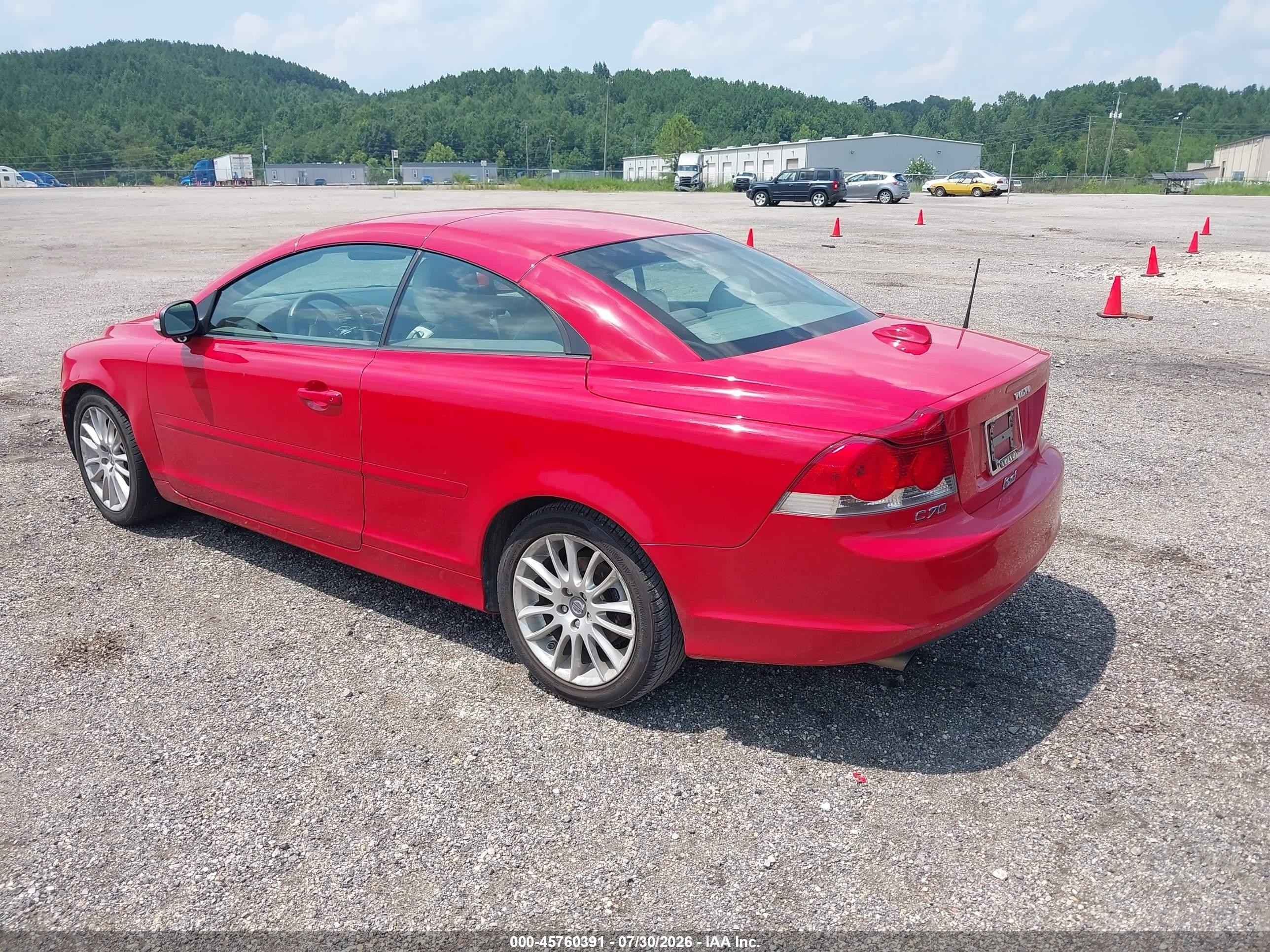 2008 Volvo C70 T5 M Red vin: YV1MC67288J050485