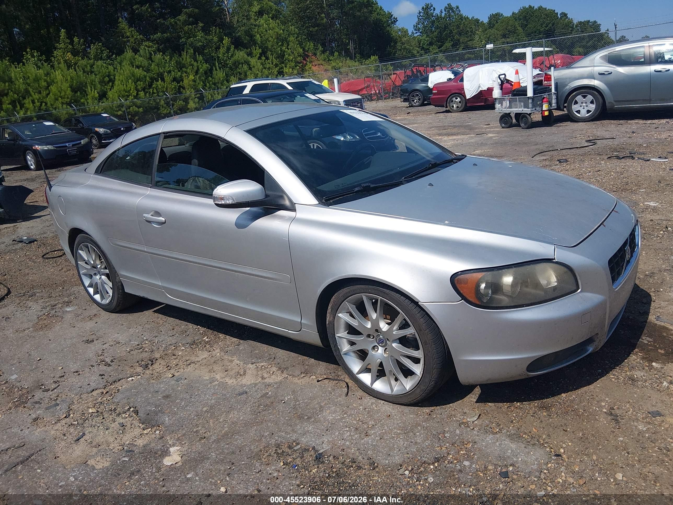 2008 Volvo C70 T5 M Silver vin: YV1MC67288J053015