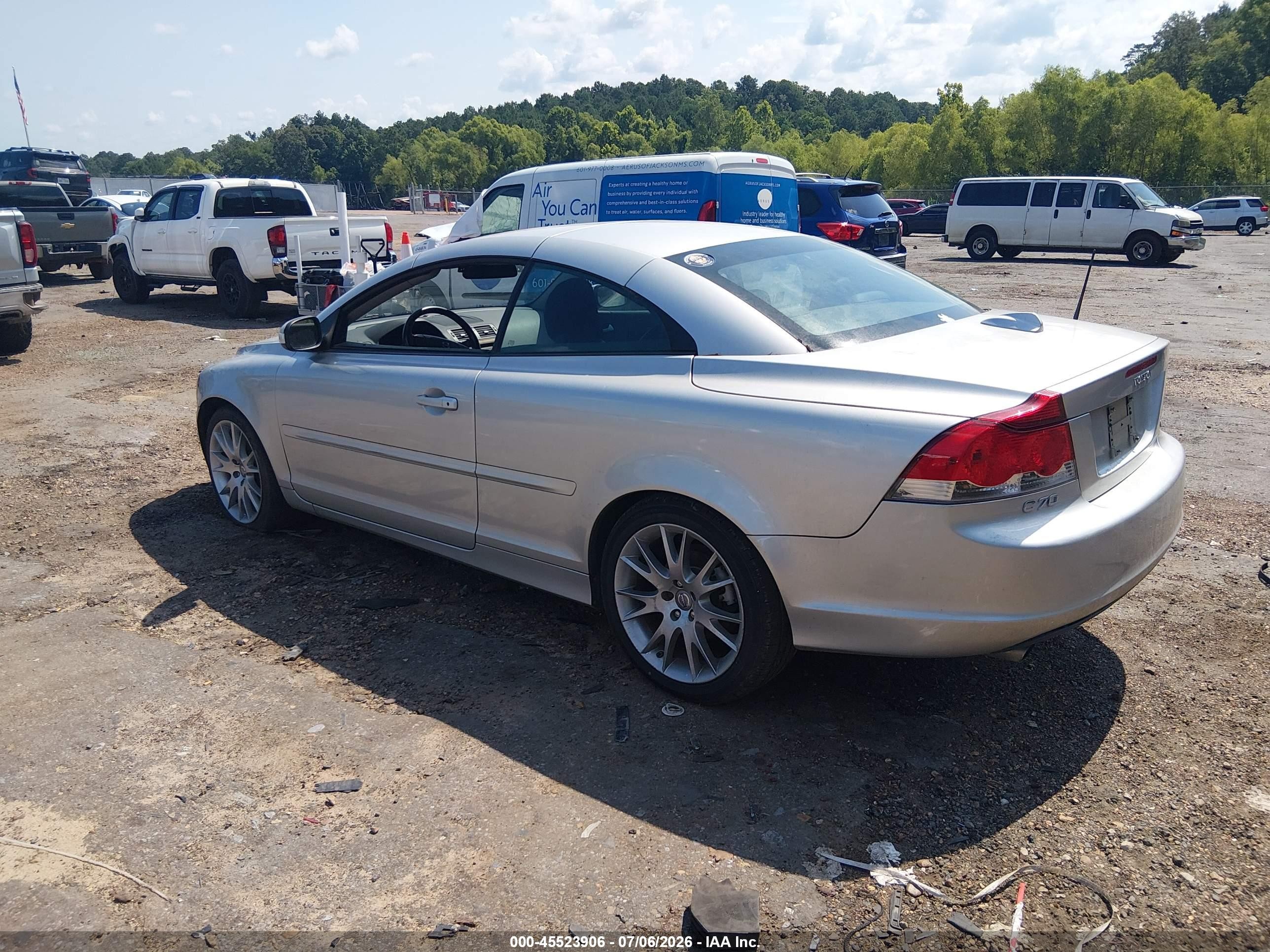 2008 Volvo C70 T5 M Silver vin: YV1MC67288J053015