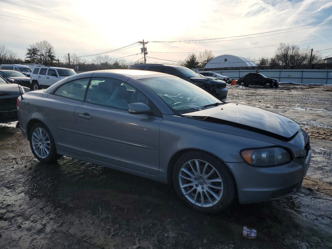 2007 Volvo C70 T5 Gray vin: YV1MC68207J016196